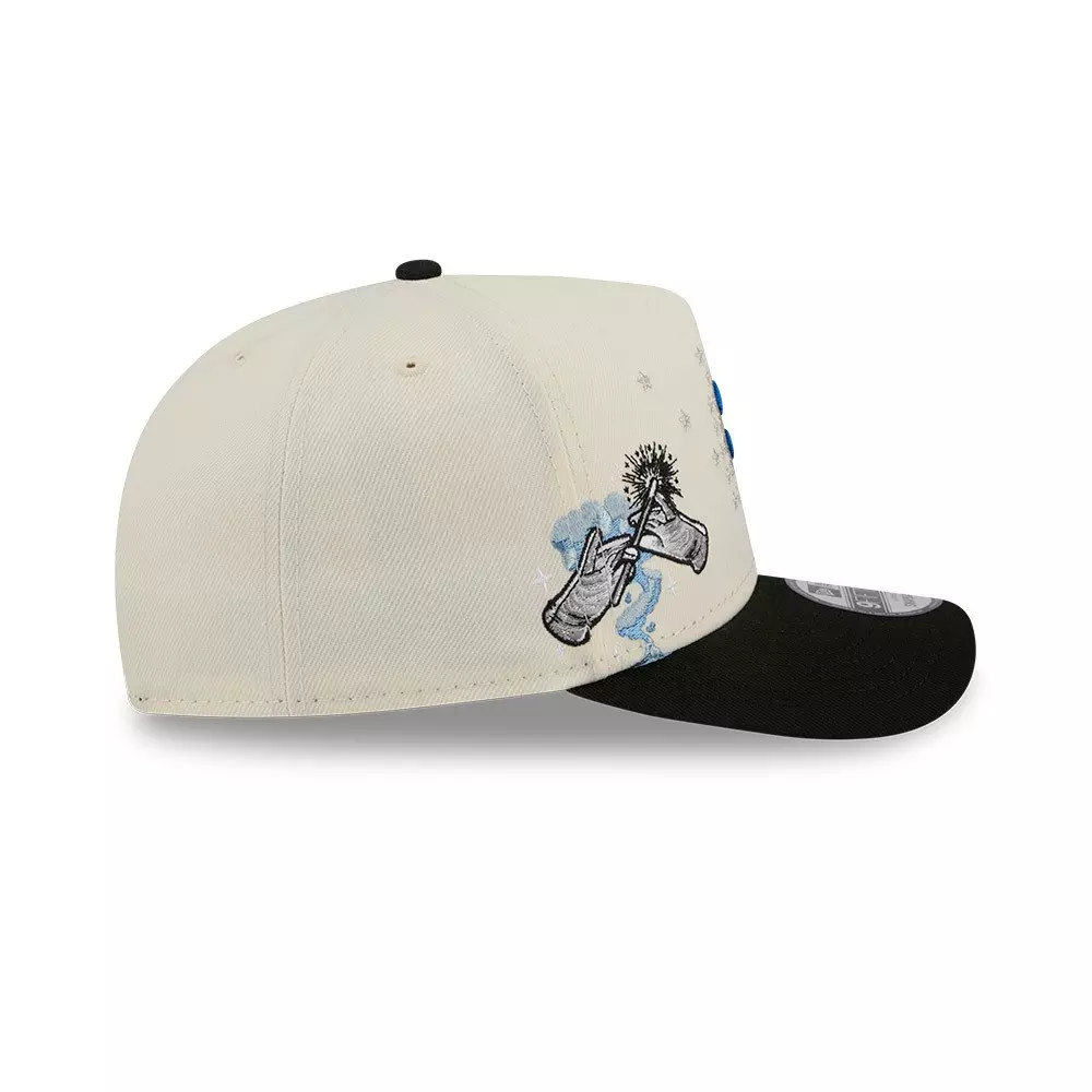 New Era Orlando Magic 9FIFTY A-Frame Hardwood Classic Snapback Hat - Cream/Black - CREAM
