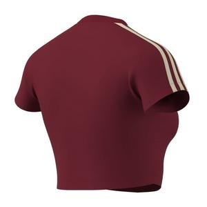 adidas Women's Red & Warm Vanilla Baby Tee