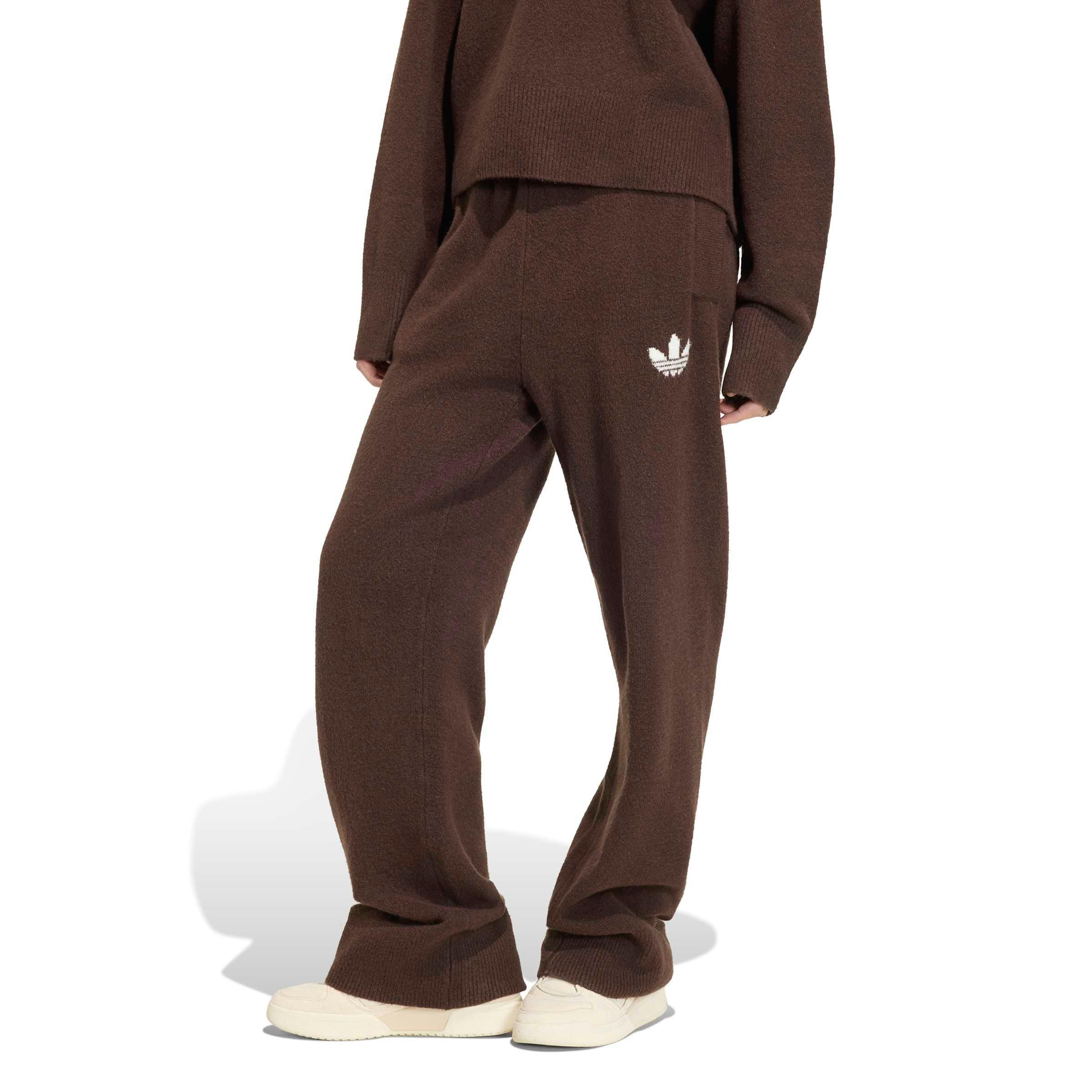 adidas Originals Women's Essentials Knit Pants - DK BROWN