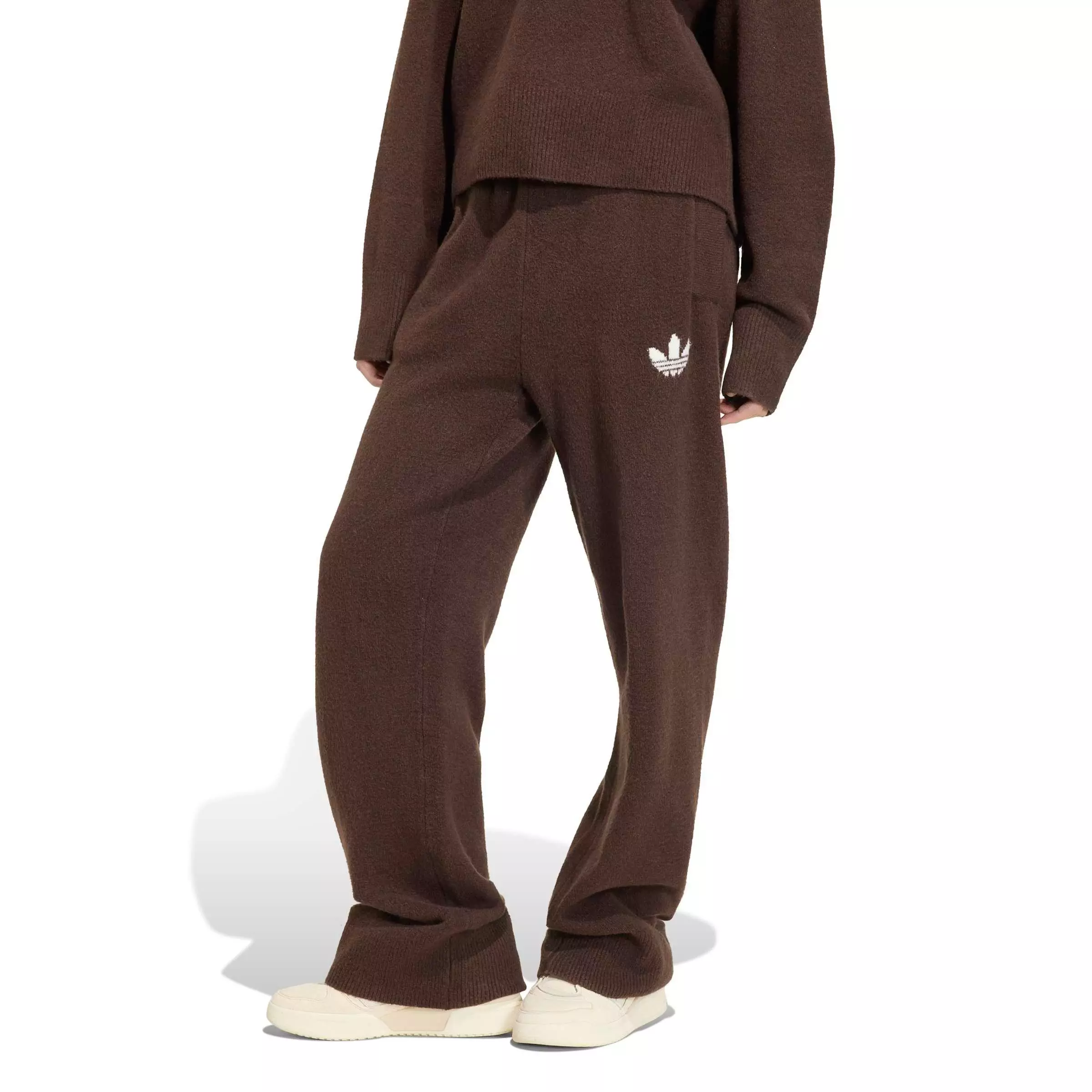 adidas Originals Women's Essentials Knit Pants - DK BROWN