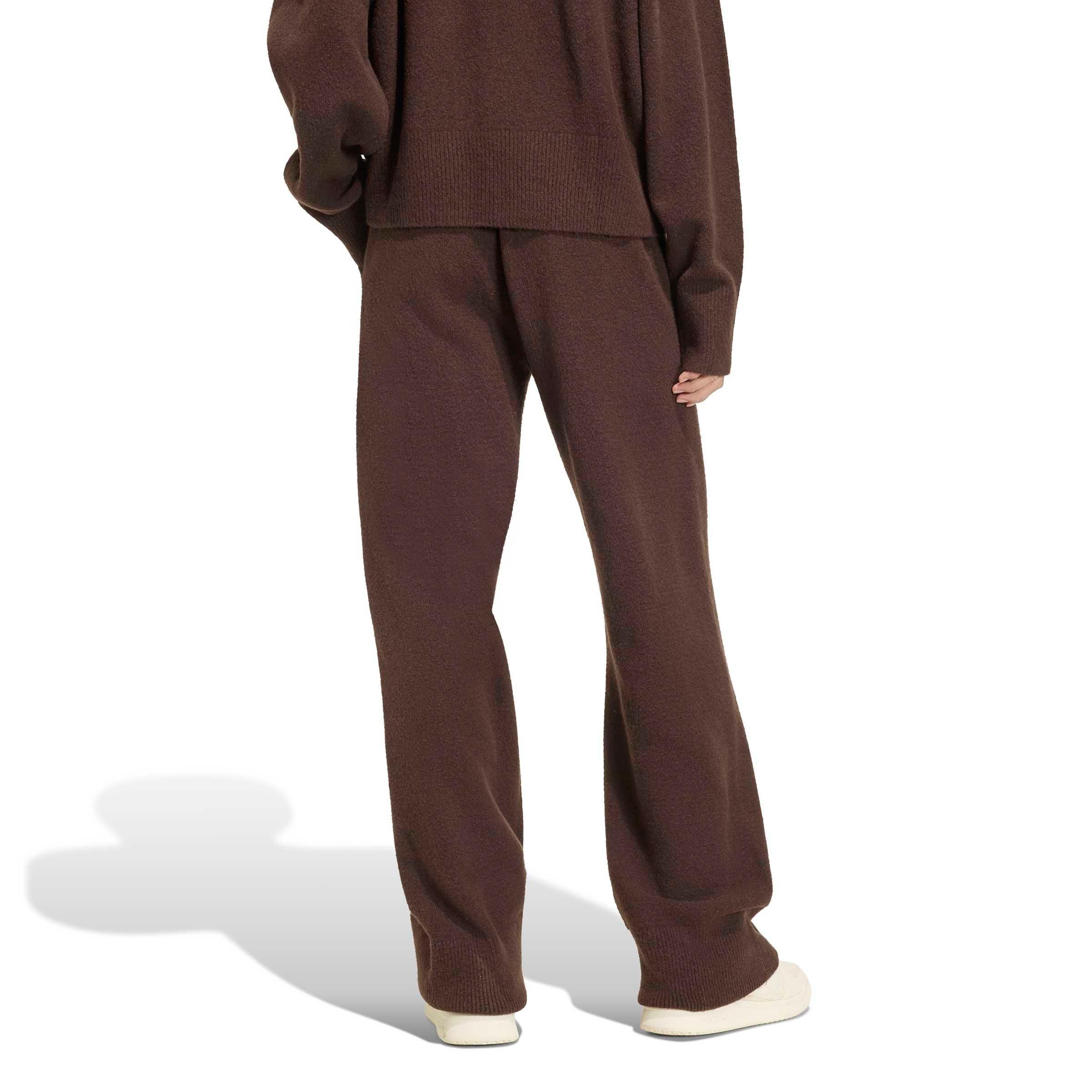 adidas Originals Women's Essentials Knit Pants - DK BROWN