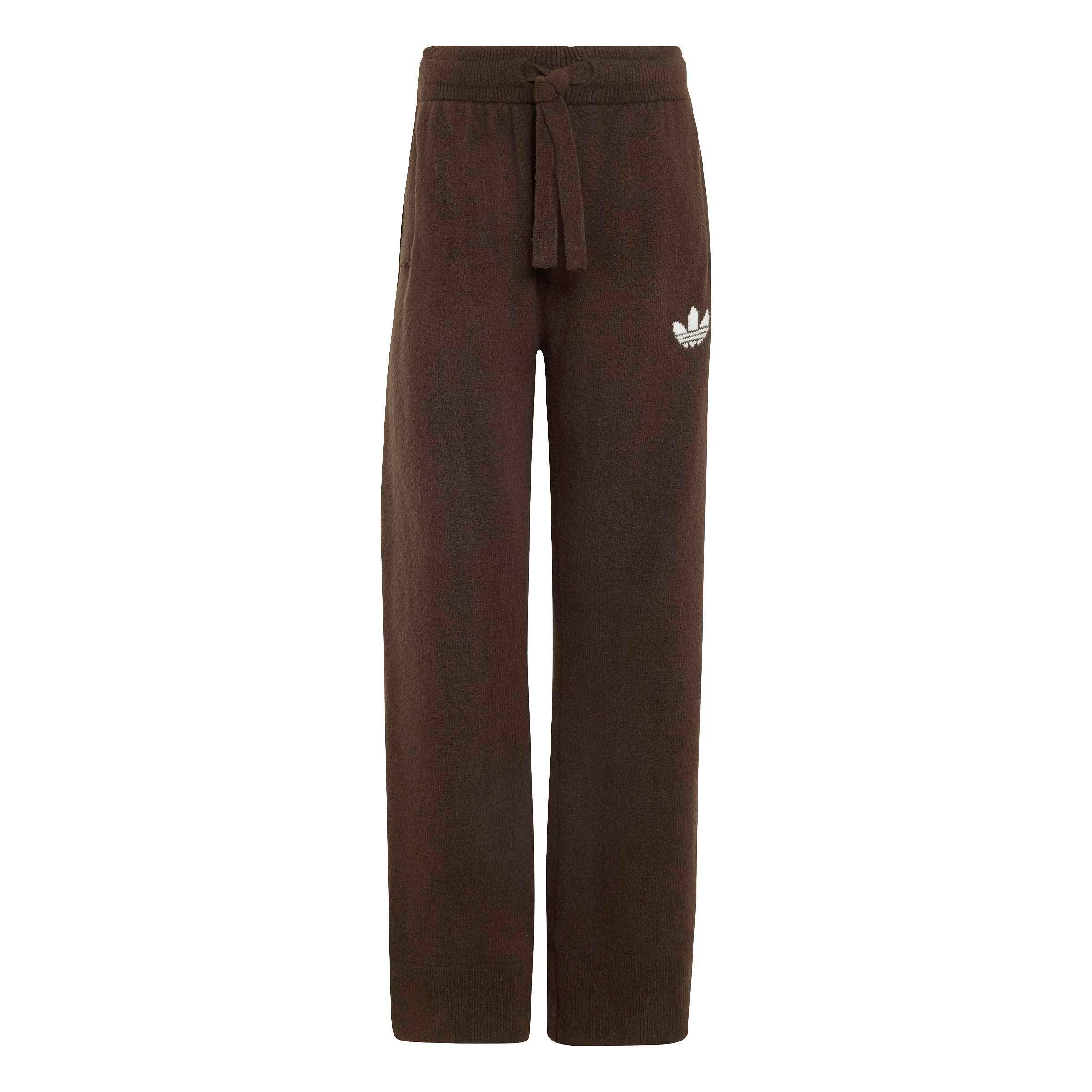 adidas Originals Women's Essentials Knit Pants - DK BROWN