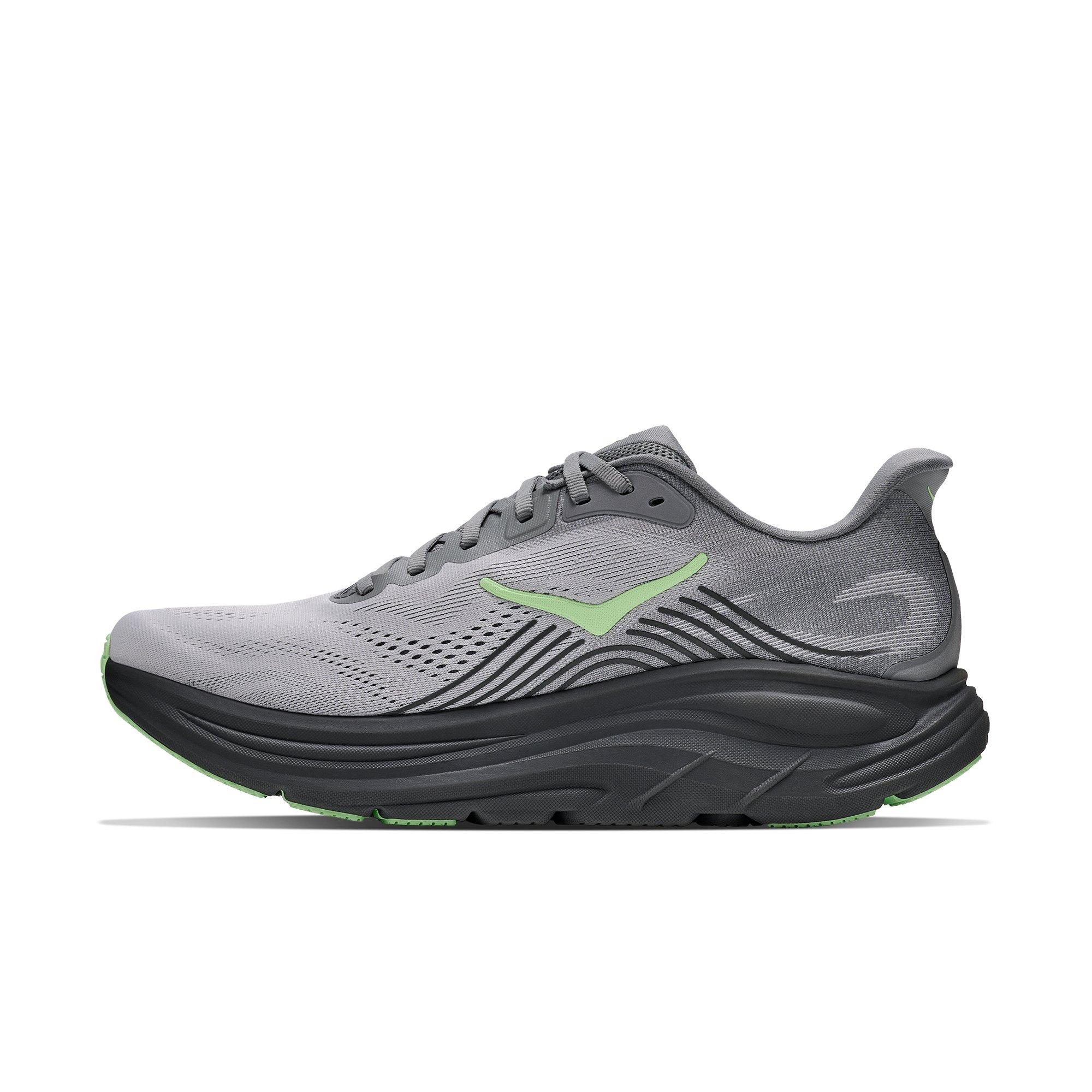 Hoka Clifton 11 "Grey/Black/Green" Men's Running Shoe - GREY/BLACK/GREEN