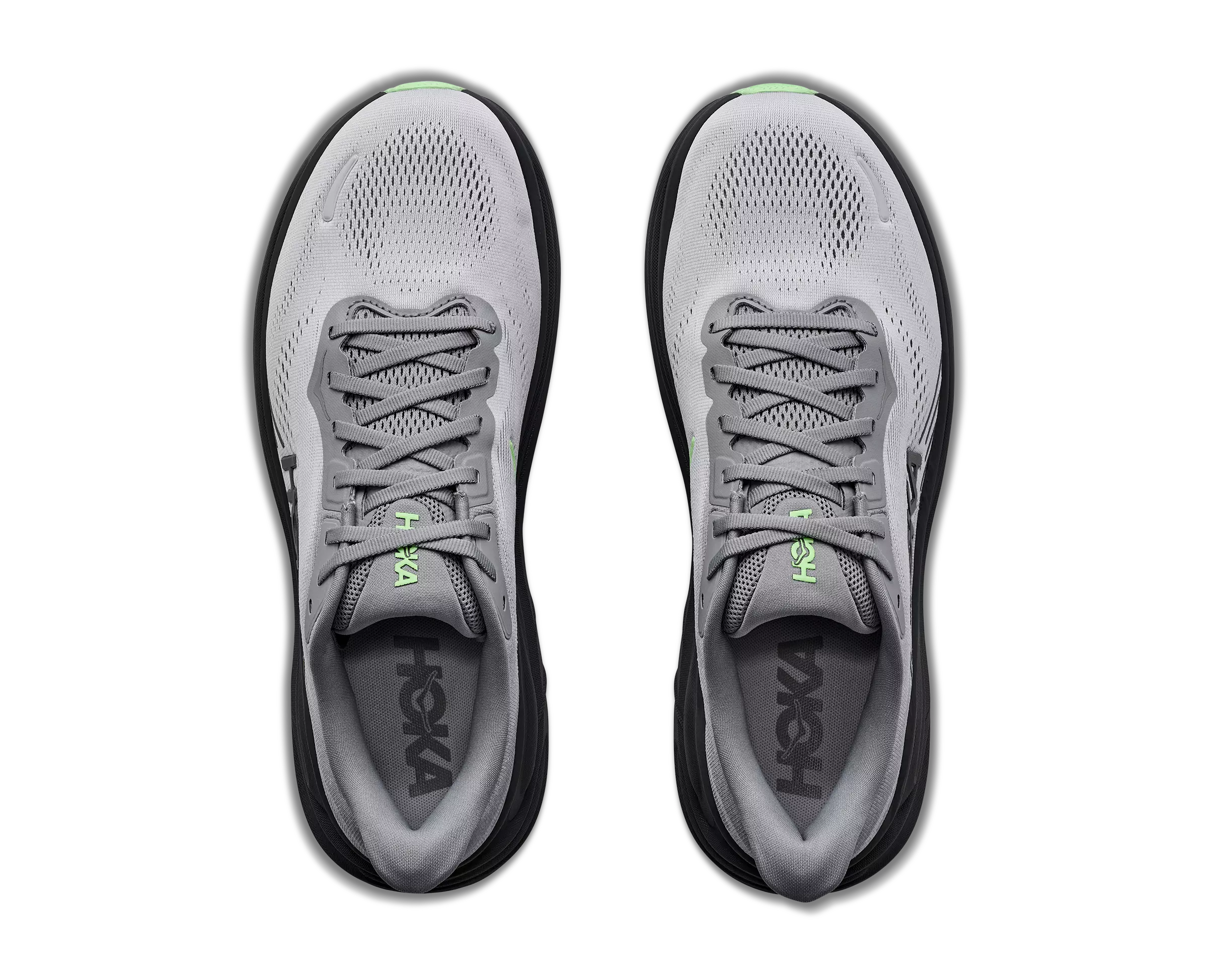 Hoka Clifton 11 "Grey/Black/Green" Men's Running Shoe - GREY/BLACK/GREEN