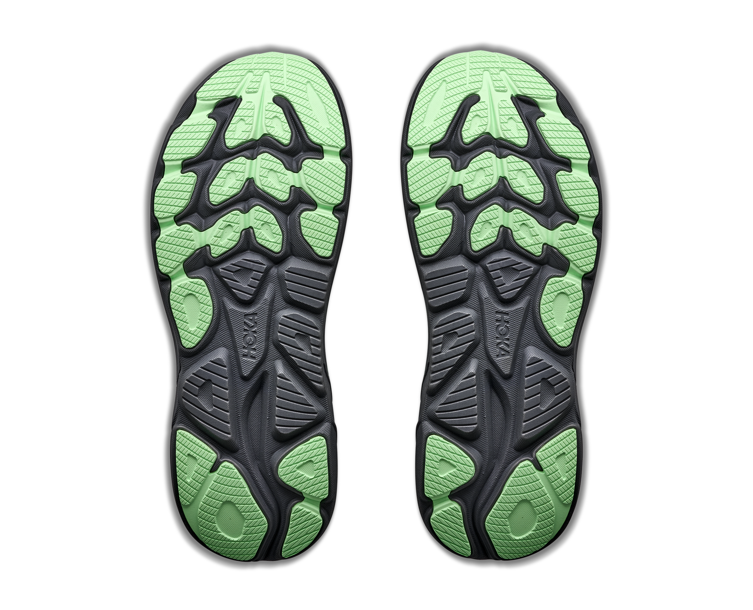Hoka Clifton 11 "Grey/Black/Green" Men's Running Shoe - GREY/BLACK/GREEN
