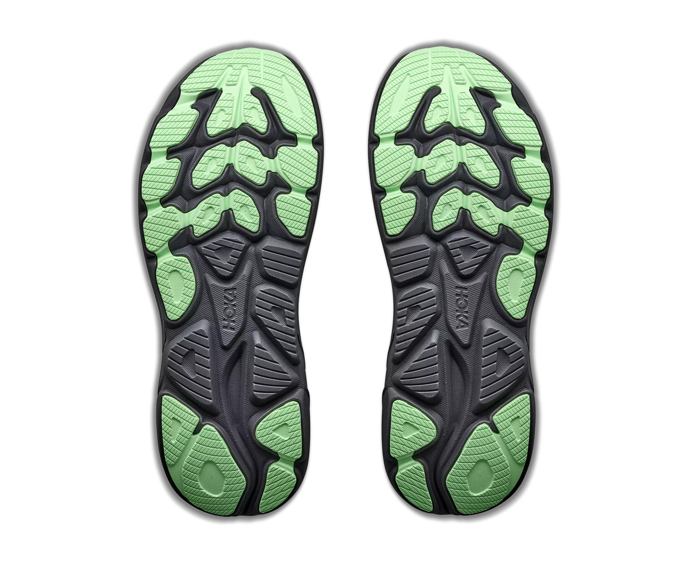 Hoka Clifton 11 "Grey/Black/Green" Men's Running Shoe - GREY/BLACK/GREEN