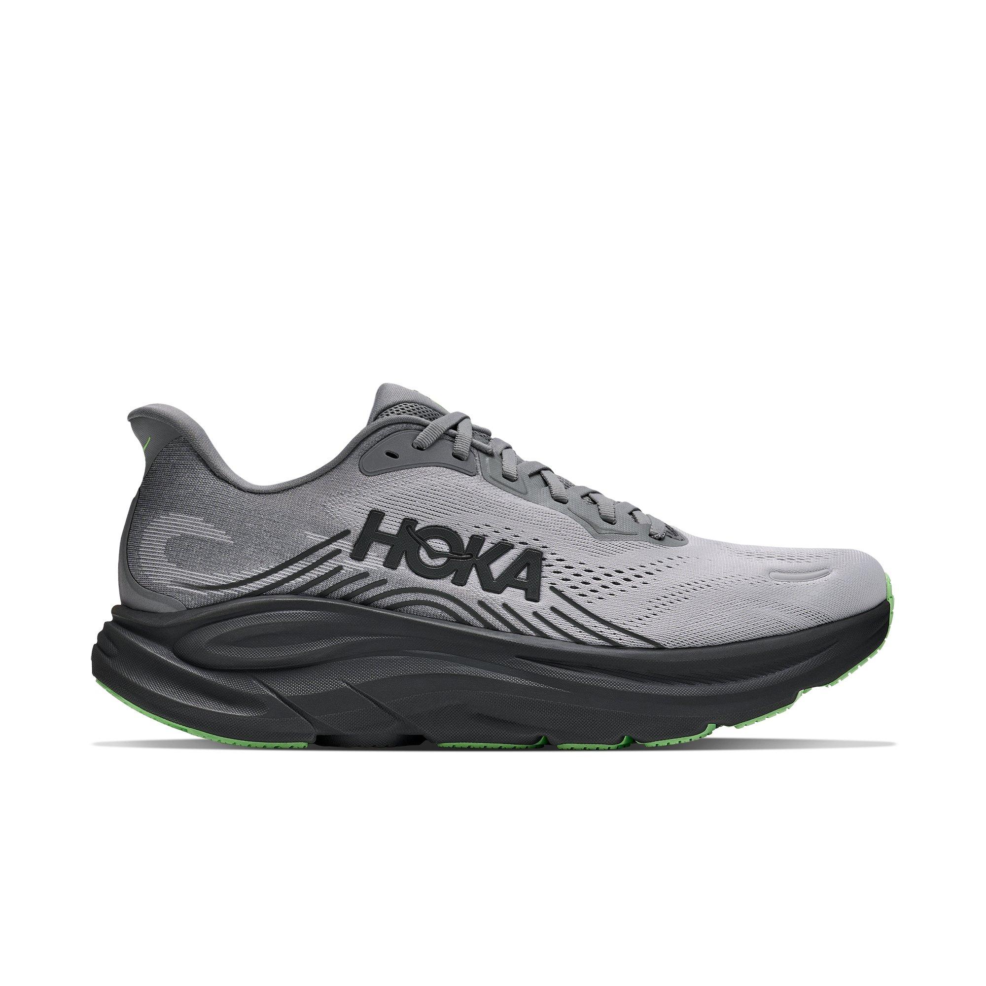 Hoka Clifton 11 "Grey/Black/Green" Men's Running Shoe - GREY/BLACK/GREEN