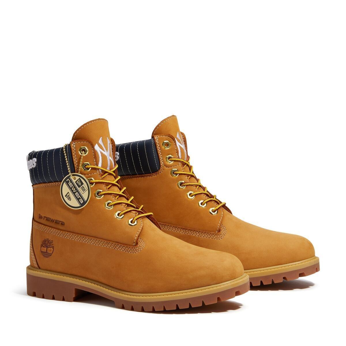 Timberland Heritage Premium 6-Inch "New York Yankees" Men's Waterproof Boot - WHEAT