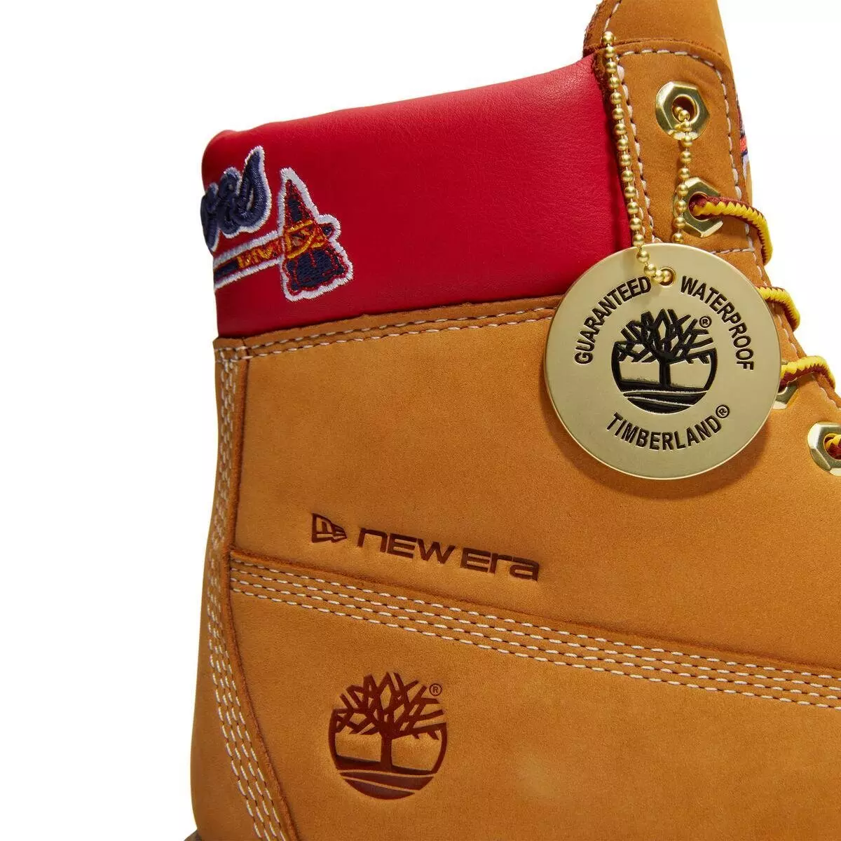 Timberland Heritage Premium 6-Inch "Atlanta Braves" Men's Waterproof Boot - WHEAT