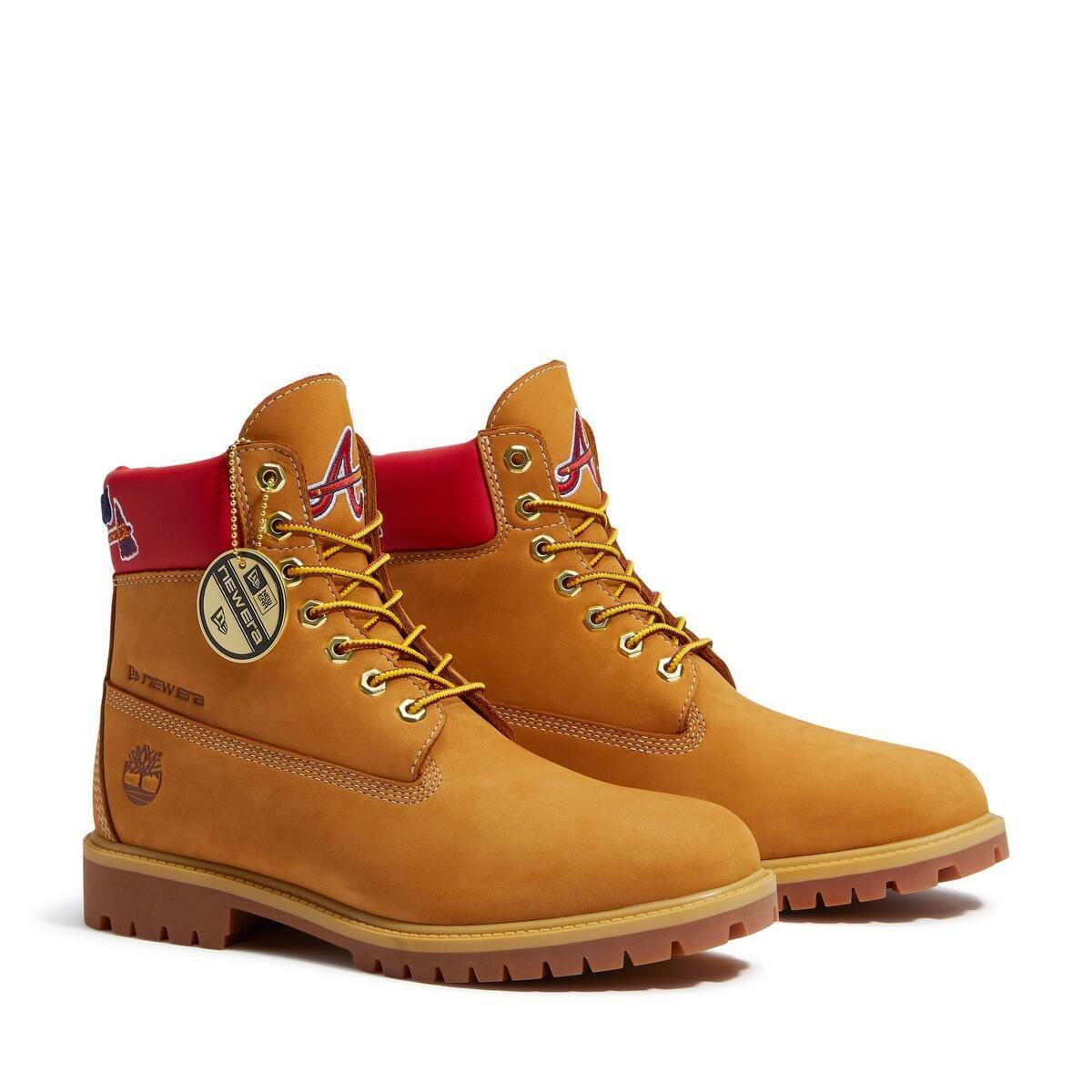 Timberland Heritage Premium 6-Inch "Atlanta Braves" Men's Waterproof Boot - WHEAT