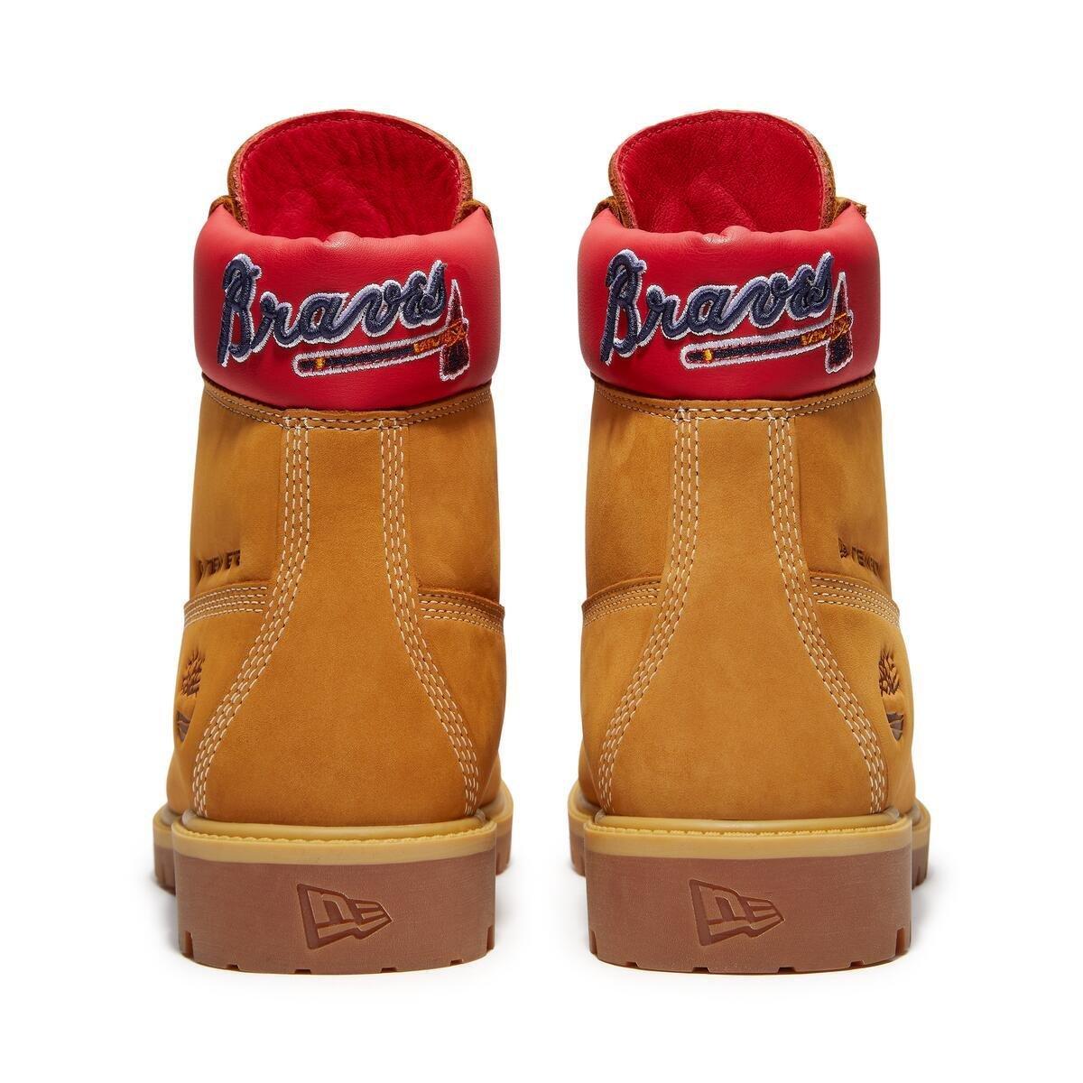 Timberland Heritage Premium 6-Inch "Atlanta Braves" Men's Waterproof Boot - WHEAT