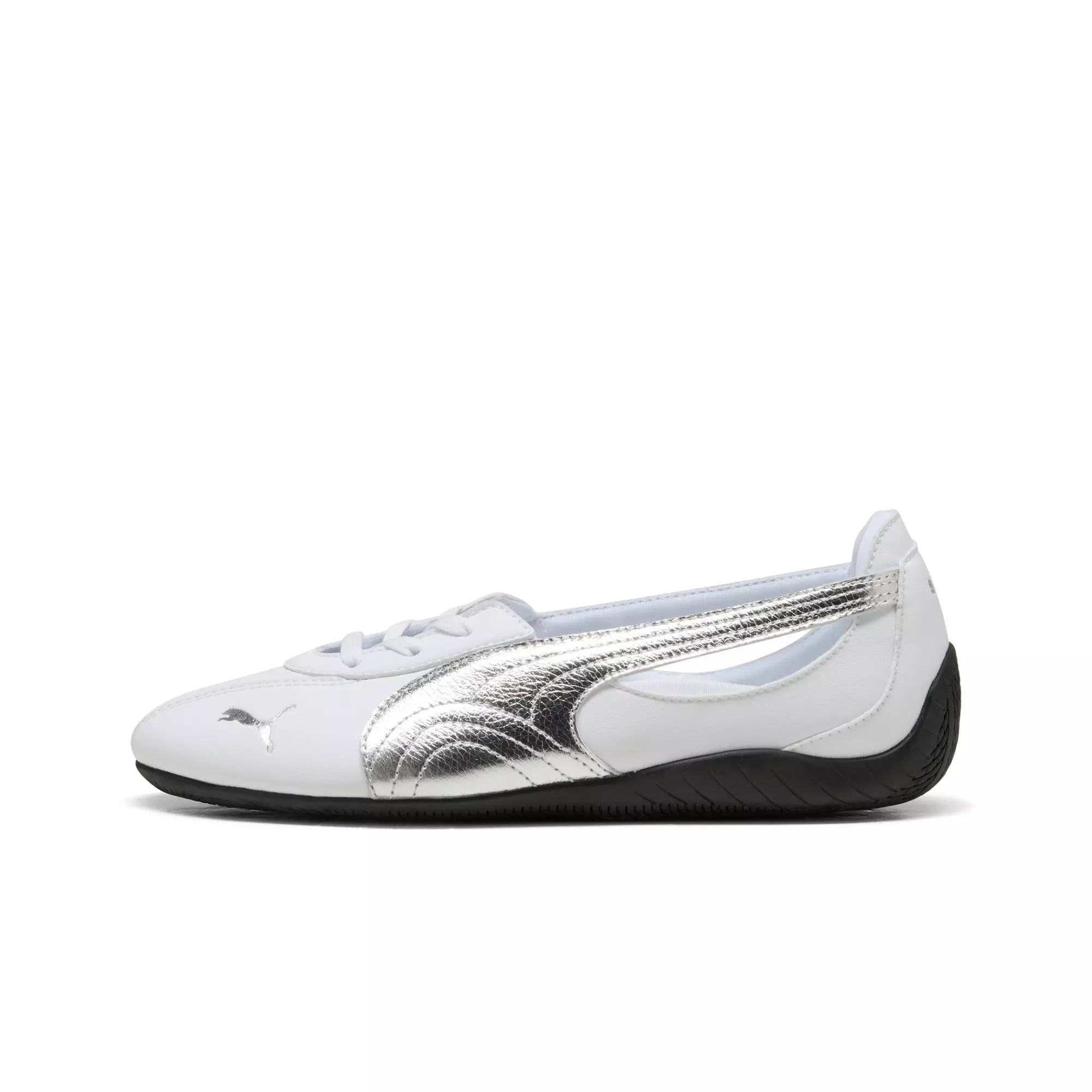 PUMA Speedcat Ballet "White/Metallic Silver/Black" Women's Shoe - WHITE/SILVER