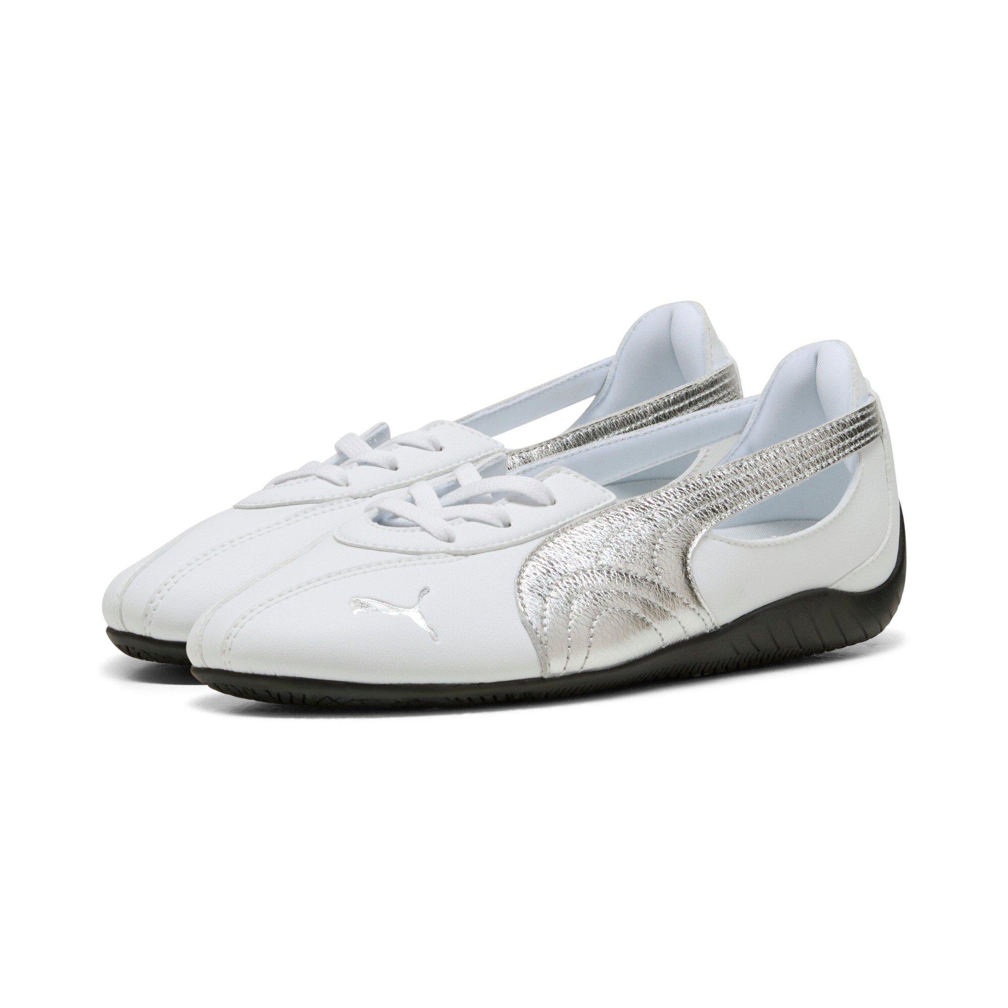 PUMA Speedcat Ballet "White/Metallic Silver/Black" Women's Shoe - WHITE/SILVER