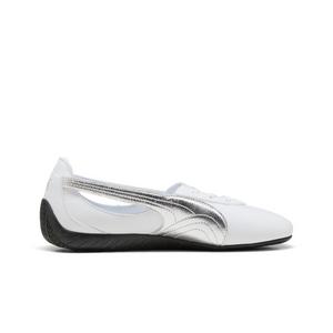 PUMA Speedcat Ballet "White/Metallic Silver/Black" Women's Shoe - WHITE/SILVER