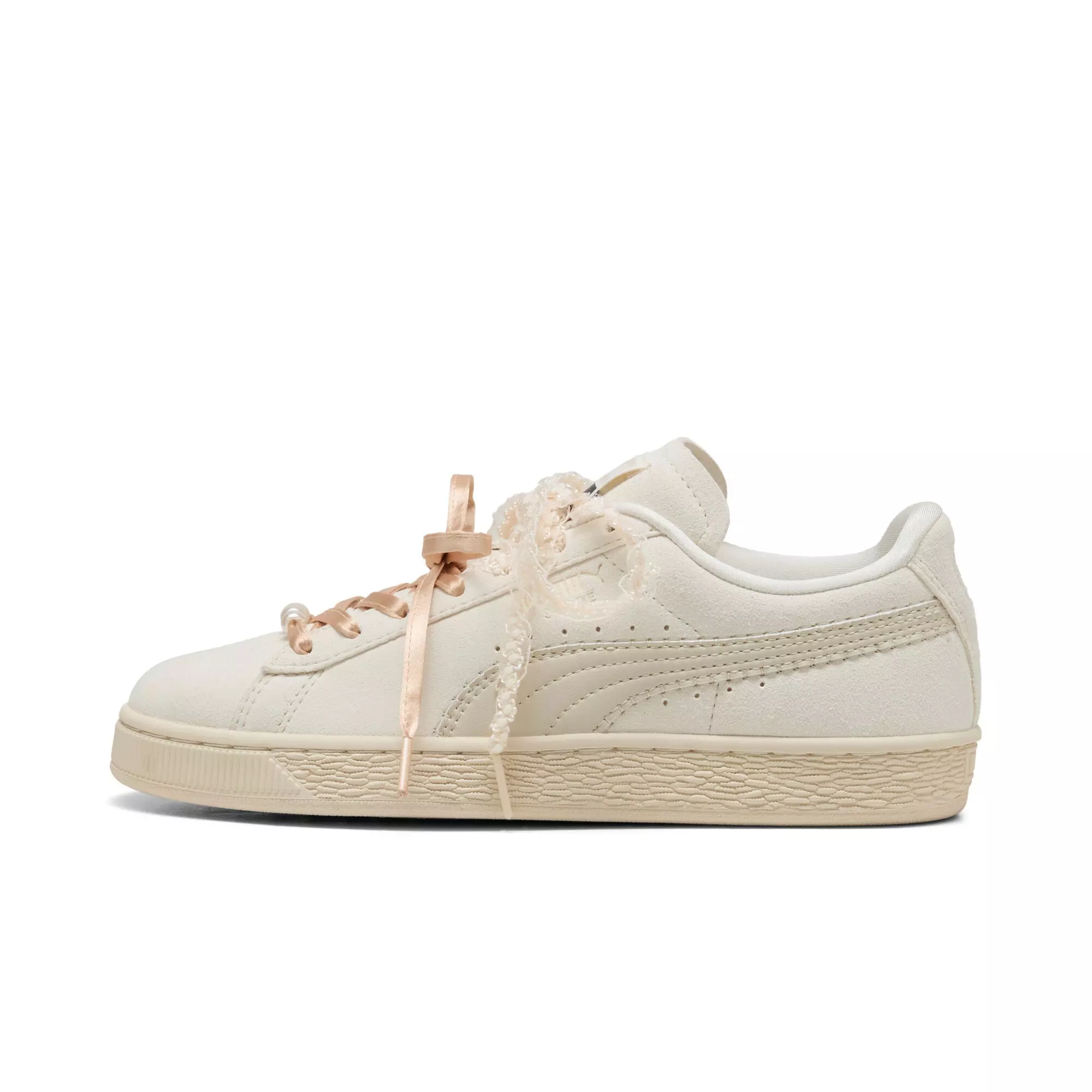 PUMA Suede Bloom "Cream/Tan" Women's Shoe - CREAM