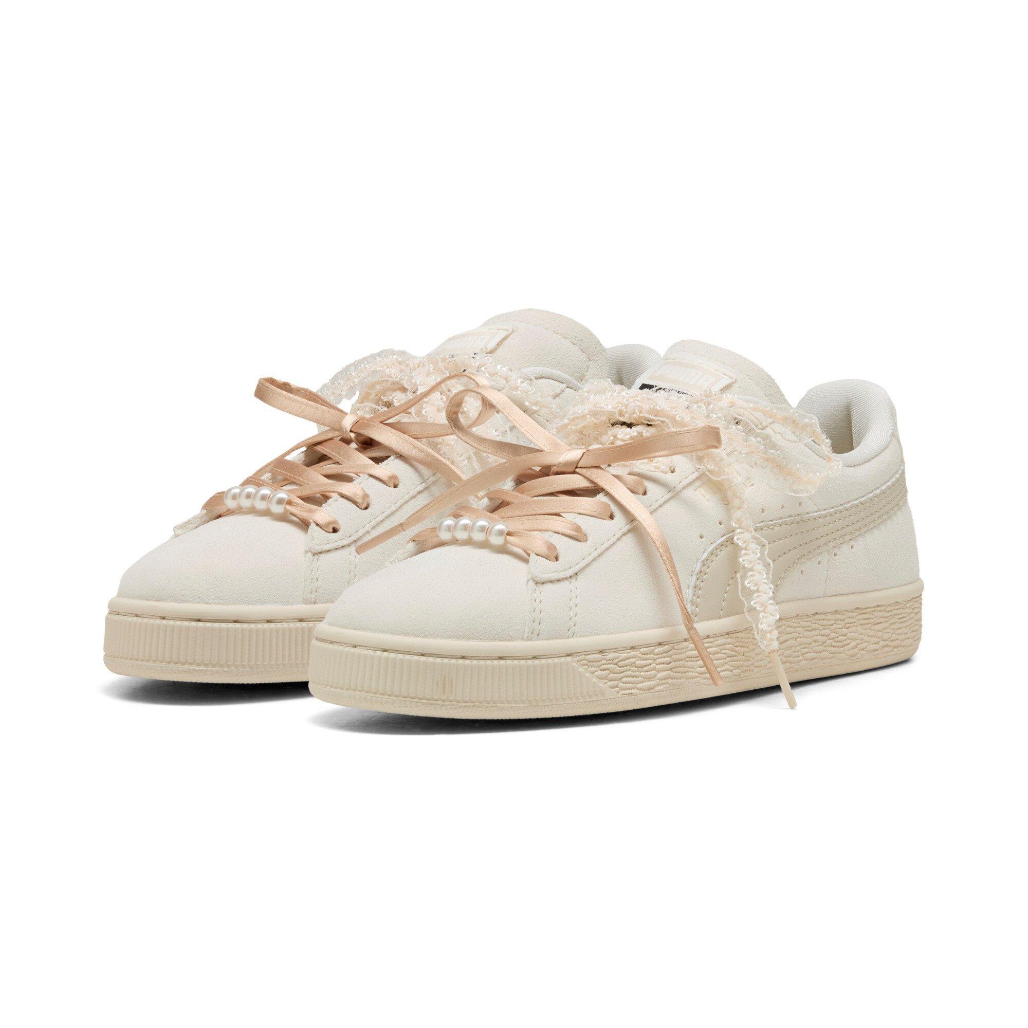 PUMA Suede Bloom "Cream/Tan" Women's Shoe - CREAM