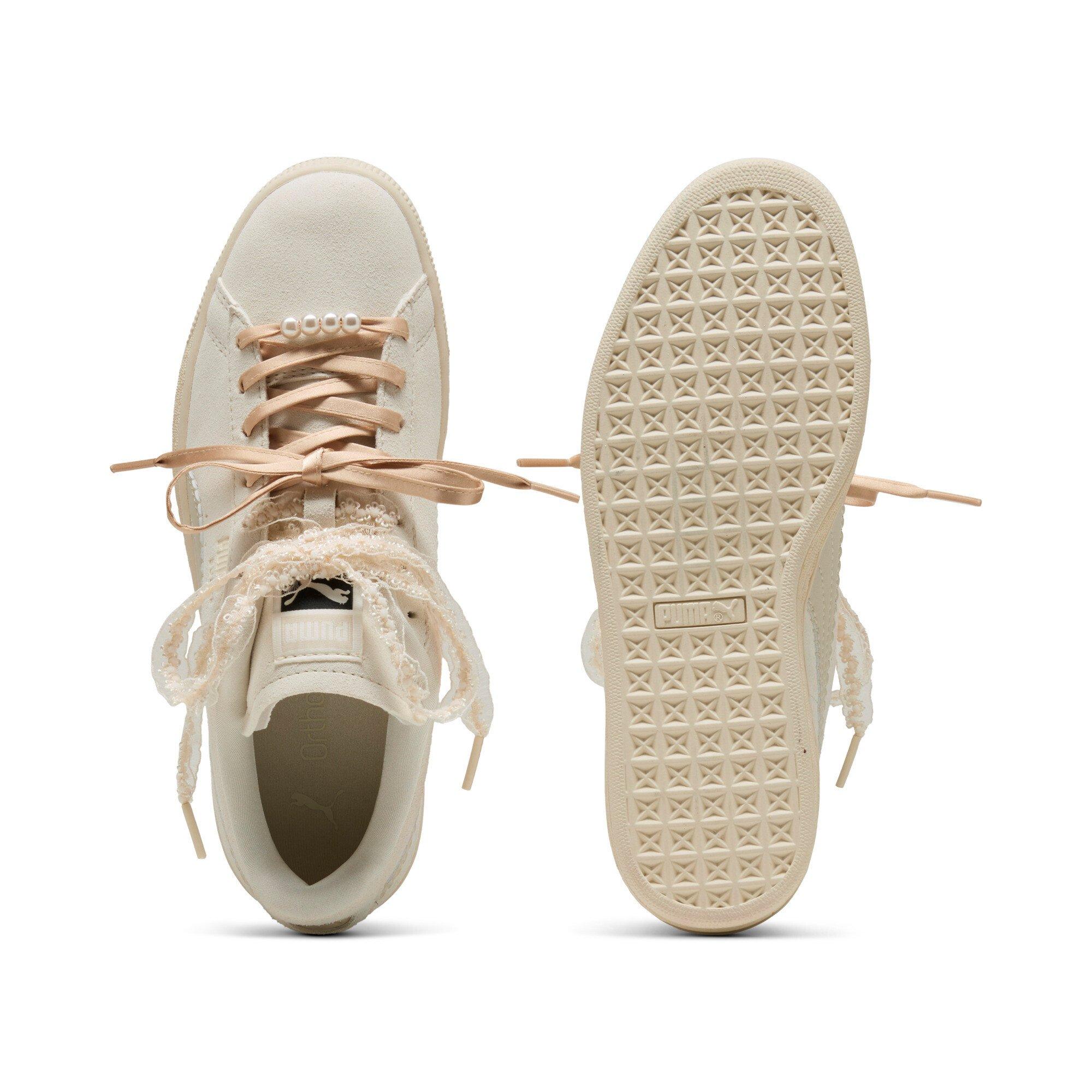 PUMA Suede Bloom "Cream/Tan" Women's Shoe - CREAM