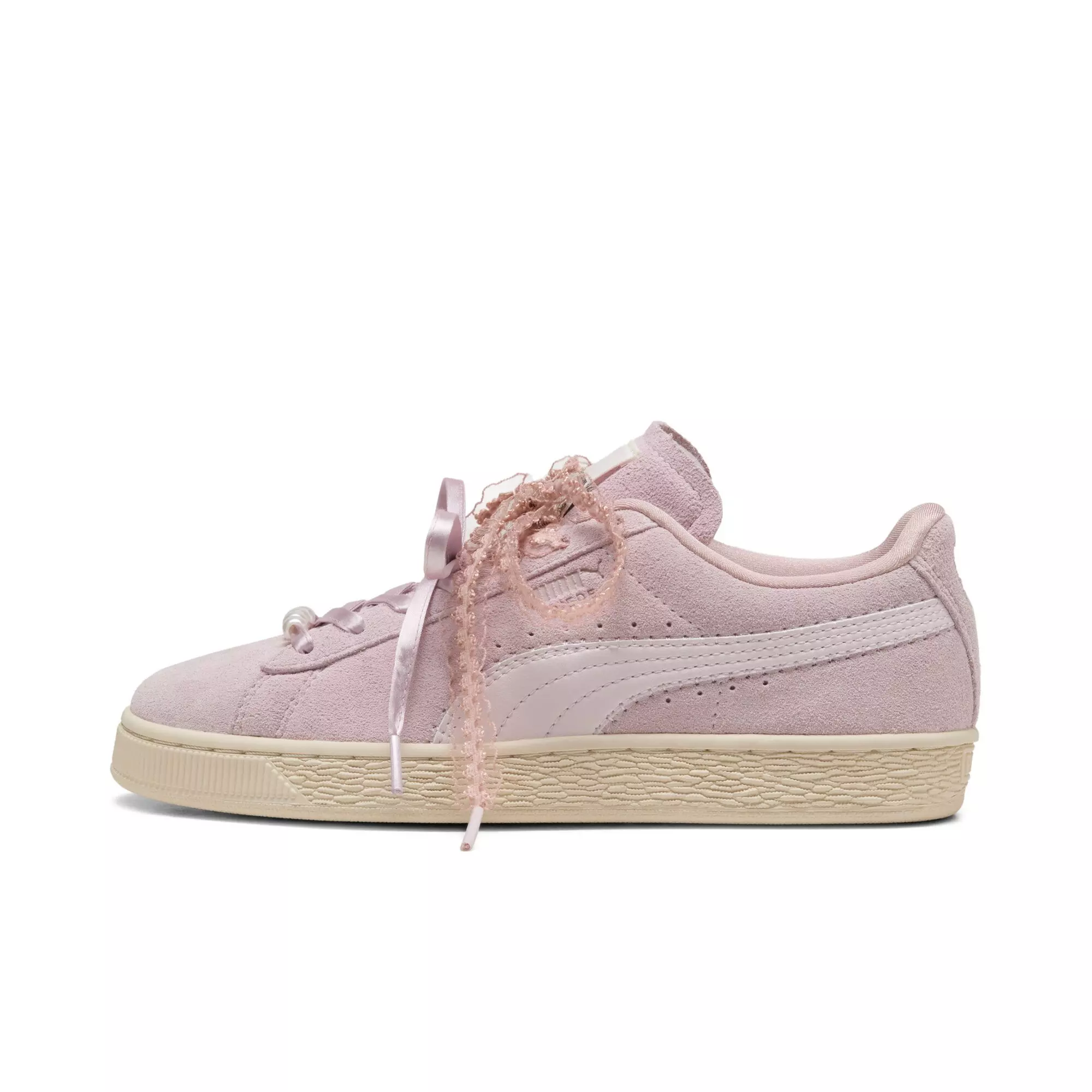 PUMA Suede Bloom "Pink/Tan" Women's Shoe - PINK