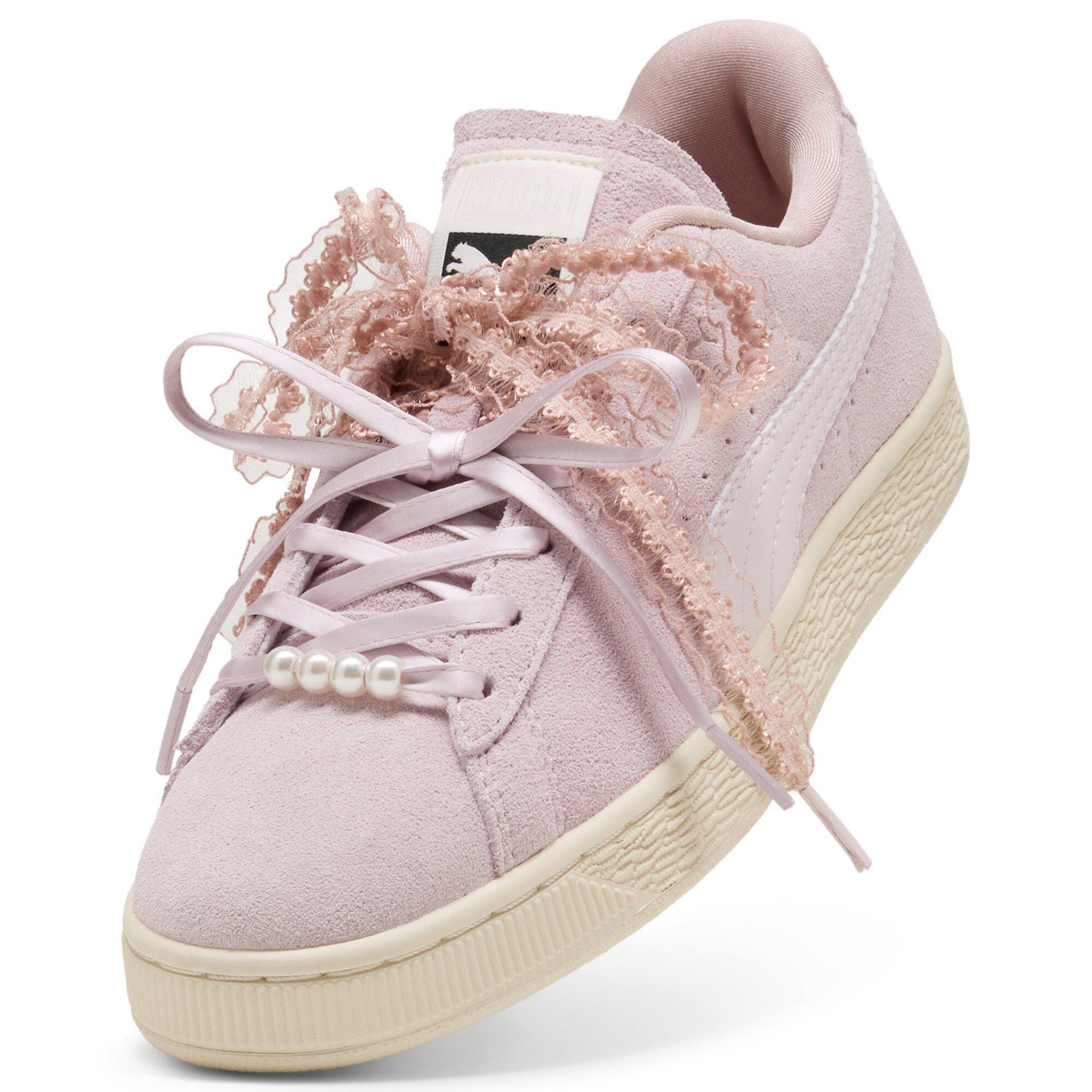 PUMA Suede Bloom "Pink/Tan" Women's Shoe - PINK Thumbnail View 3