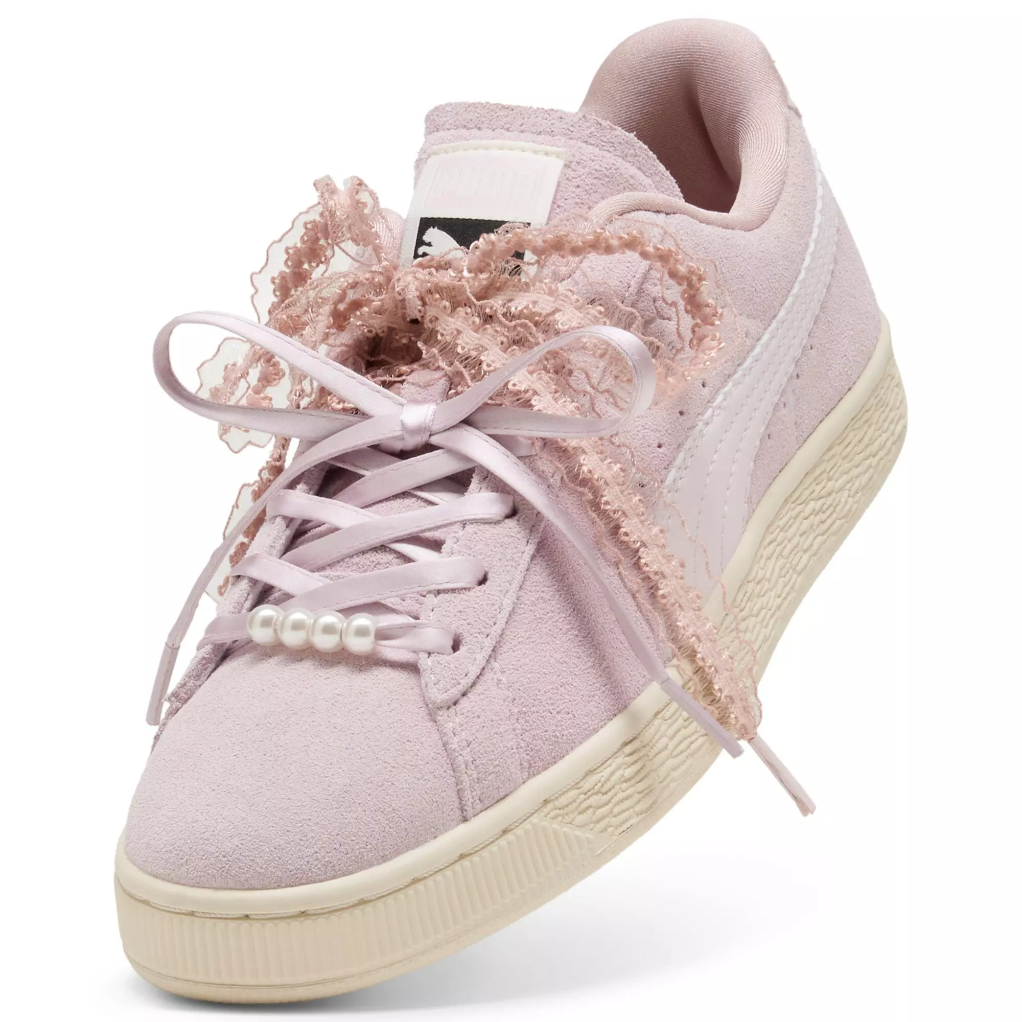 PUMA Suede Bloom "Pink/Tan" Women's Shoe - PINK