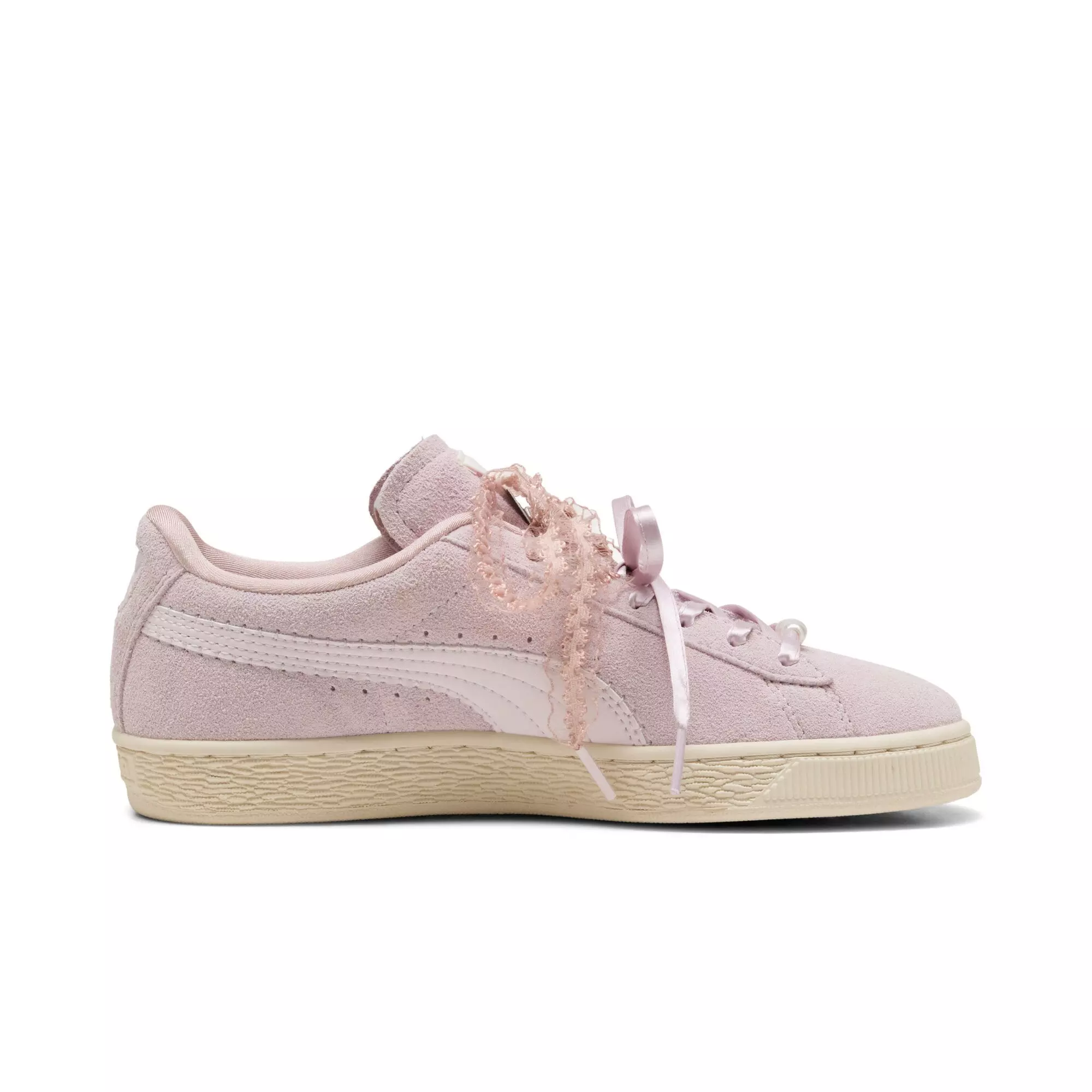 PUMA Suede Bloom "Pink/Tan" Women's Shoe - PINK