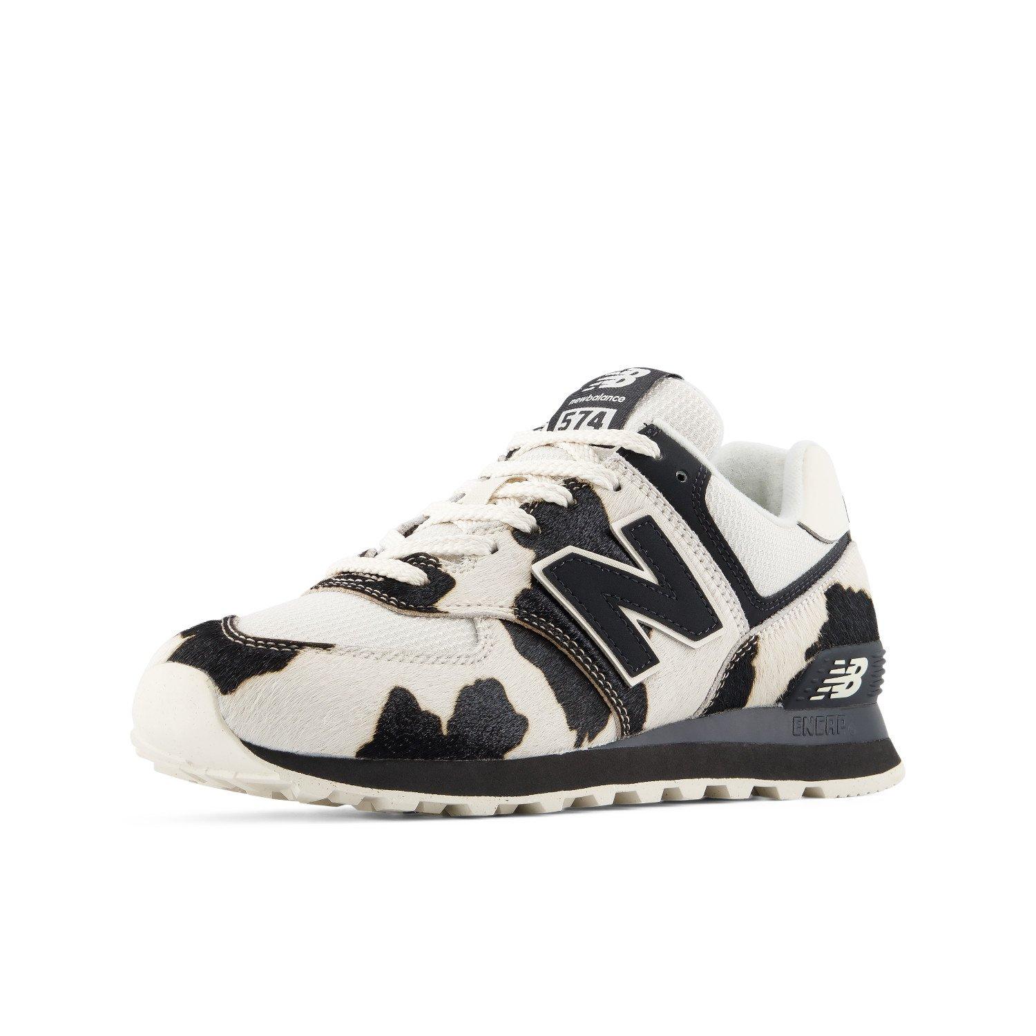 New Balance 574 ホワイト ブラック 千鳥格子 New Balance 574 