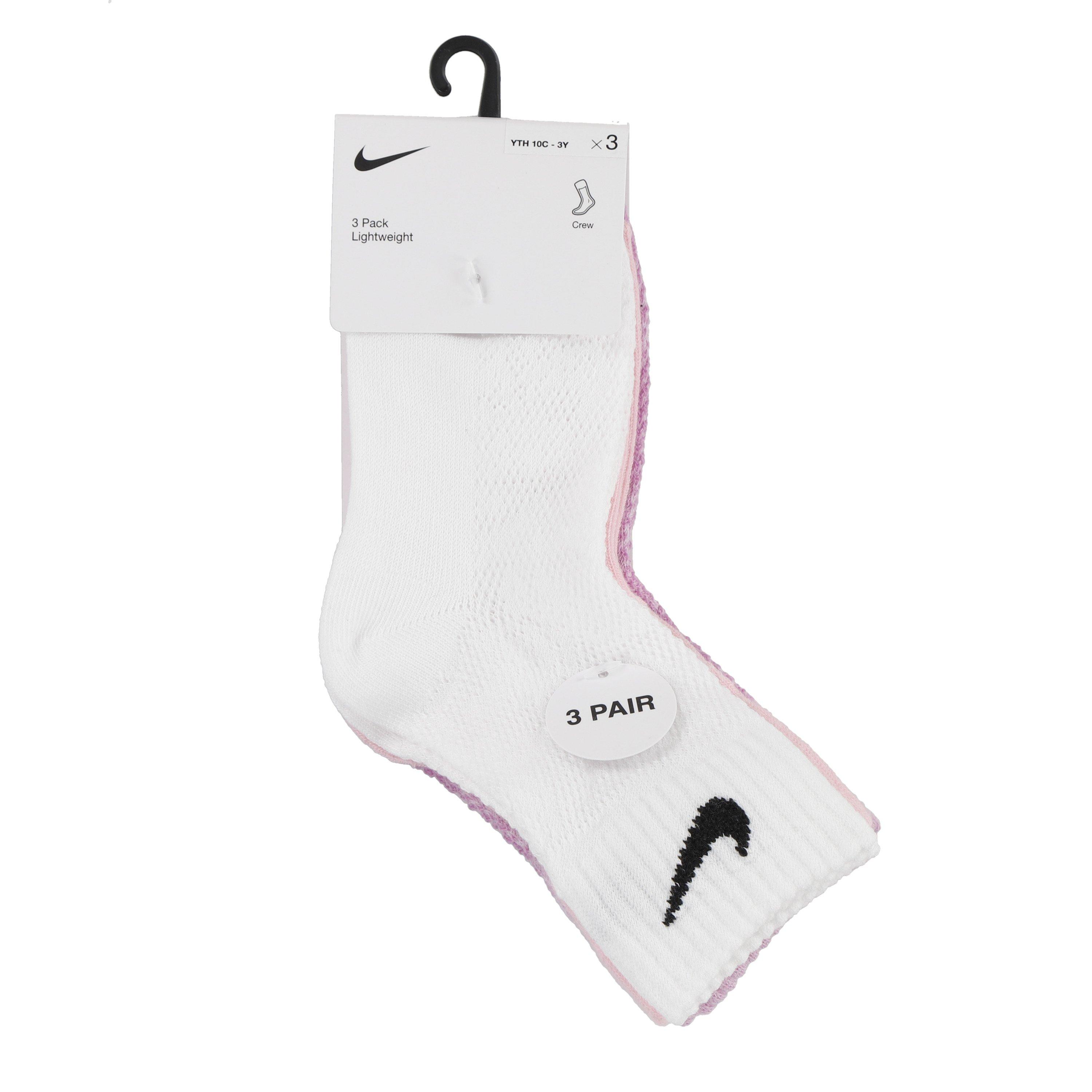 Nike 3-Pack Drop NDL Lace Crew Girls' Socks