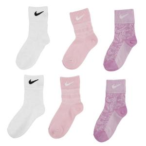 Nike Girls' 3-Pack Drop NDL Lace Crew Socks
