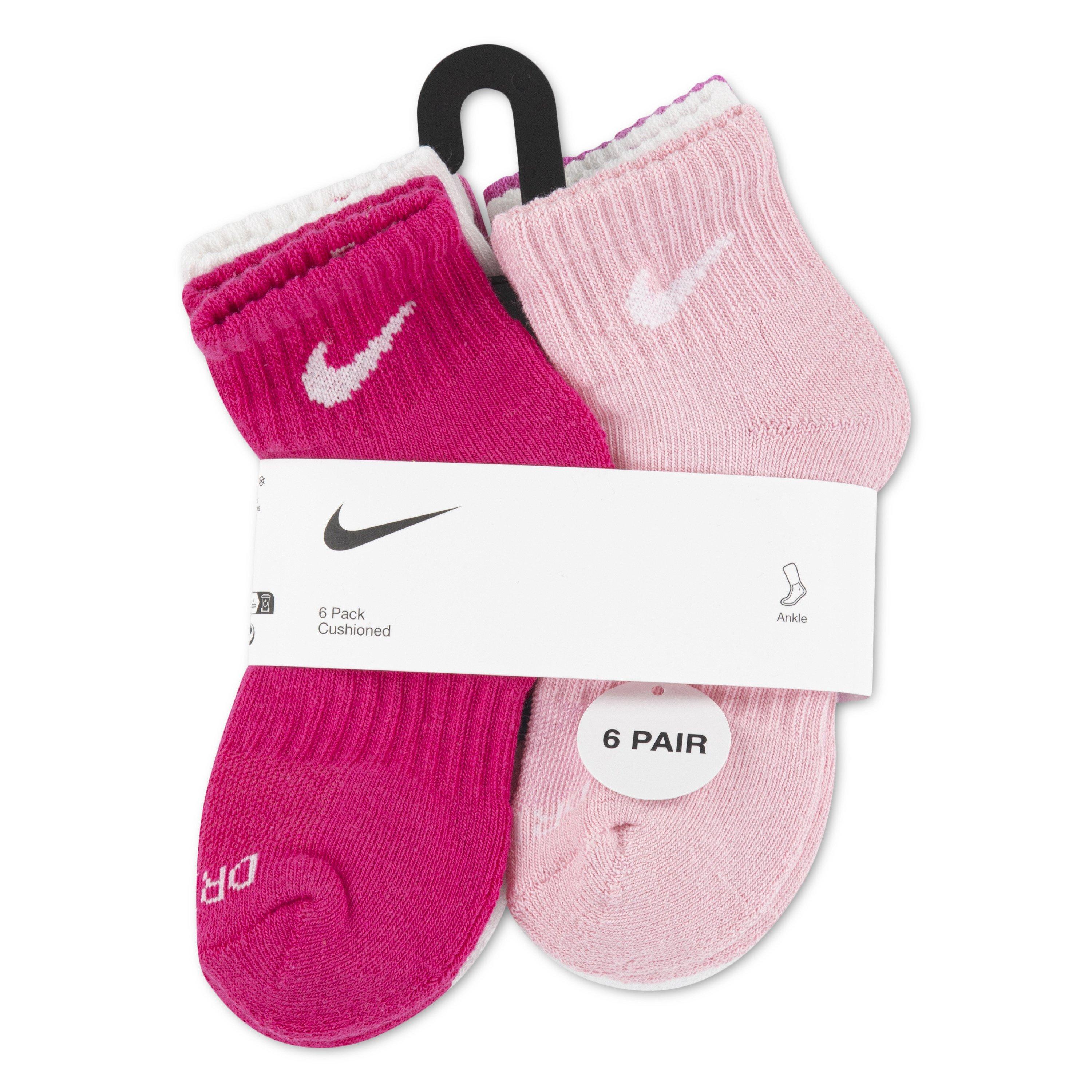 Nike Dri-FIT Performance Basics Quarter Little Kids' Socks (6 Pairs)