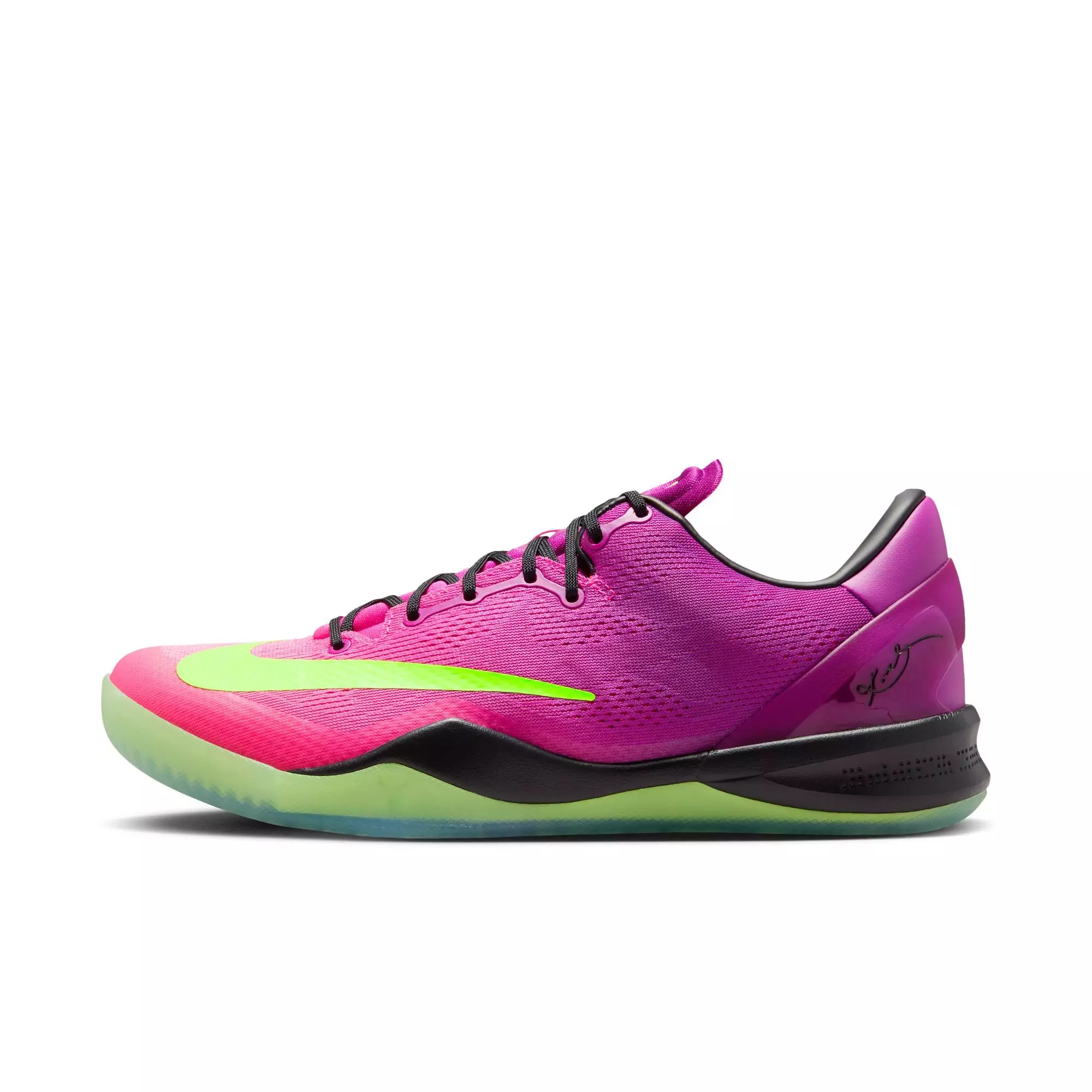 Nike Kobe VII Protro "Mambacurial" Men's Basketball Shoe - RED PLUM/ELECTRIC GREEN/PINK FLASH