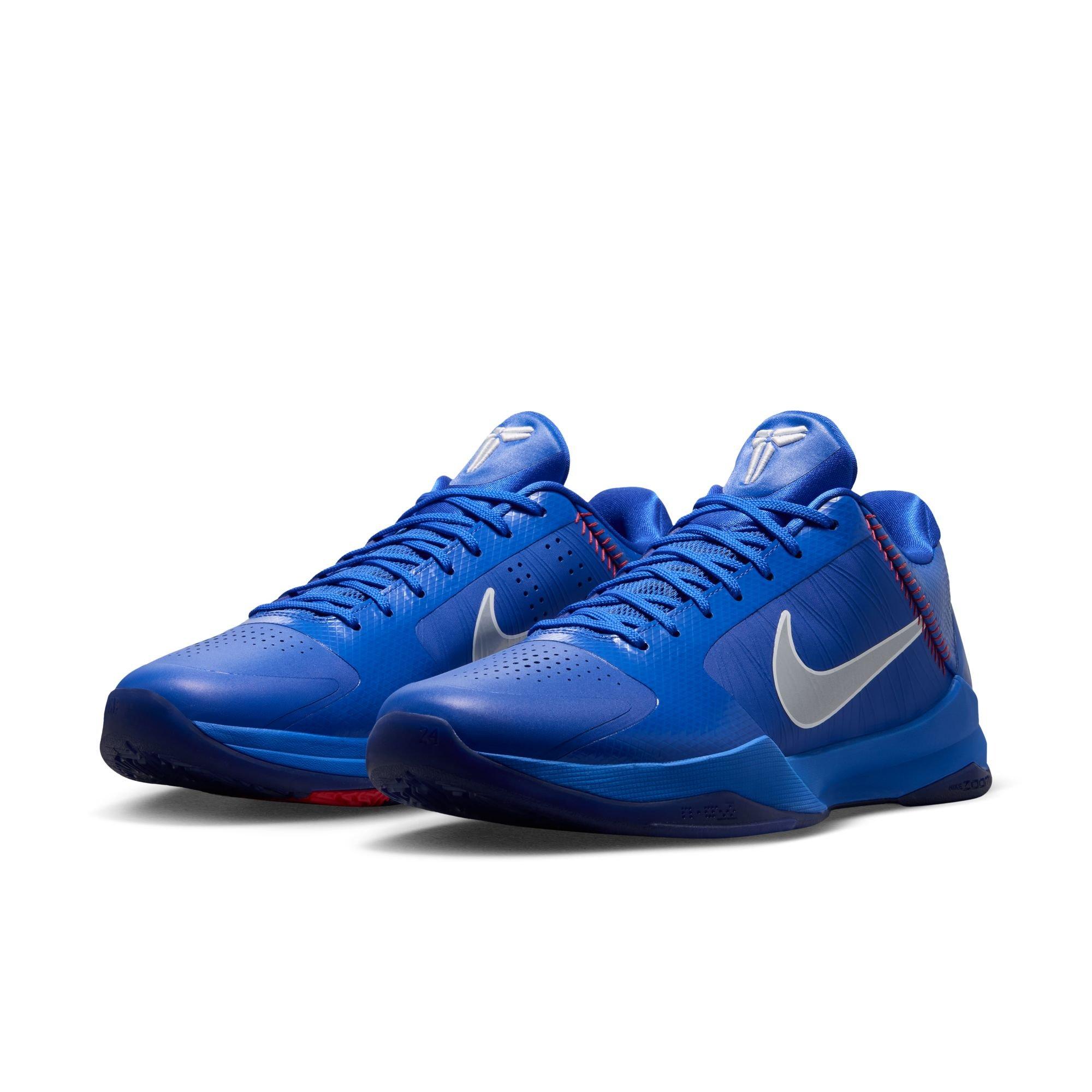 Nike Kobe V "Los Angeles Dodgers" Men's Basketball Shoe - HYPER ROYAL/WOLF GREY/WHITE
