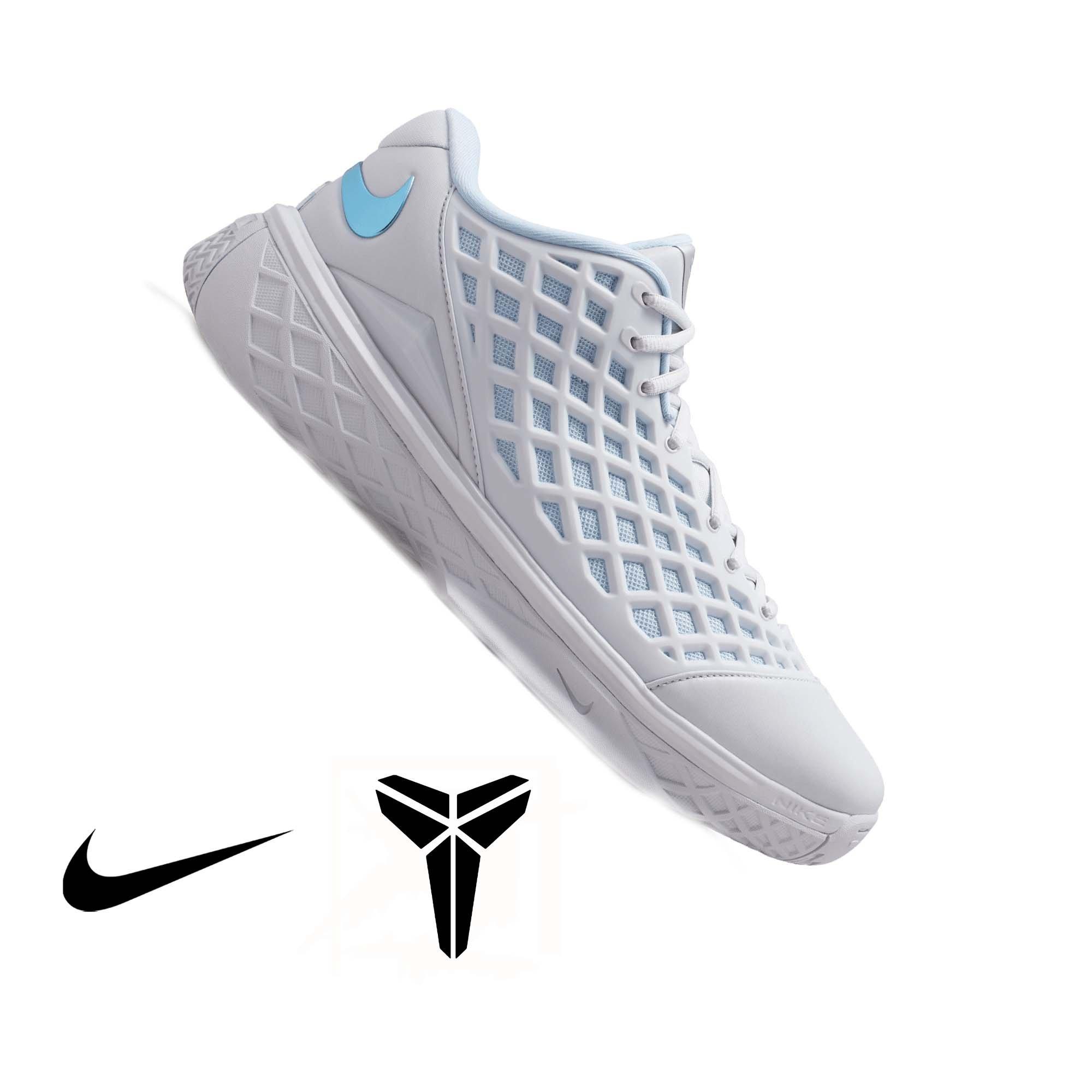 Kobe III Low Protro "Platinum Grey" Men's Basketball Shoe - PURE PLATINUM/ARMORY BLUE