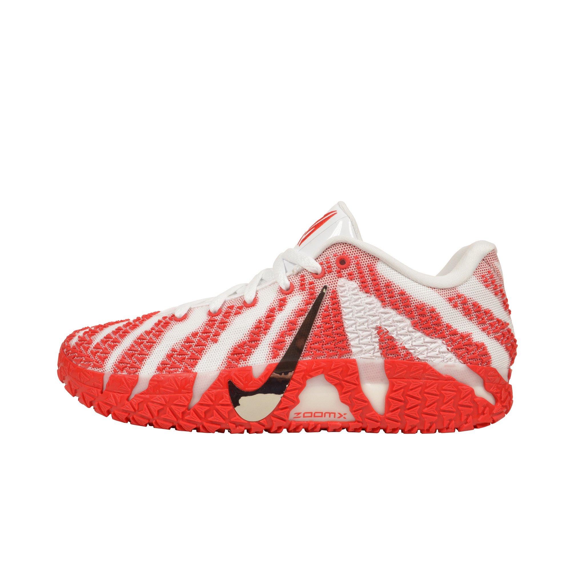 Nike Ja 3 "White/University Red/Metallic Silver" Men's Basketball Shoe - RED/WHITE Thumbnail View 2