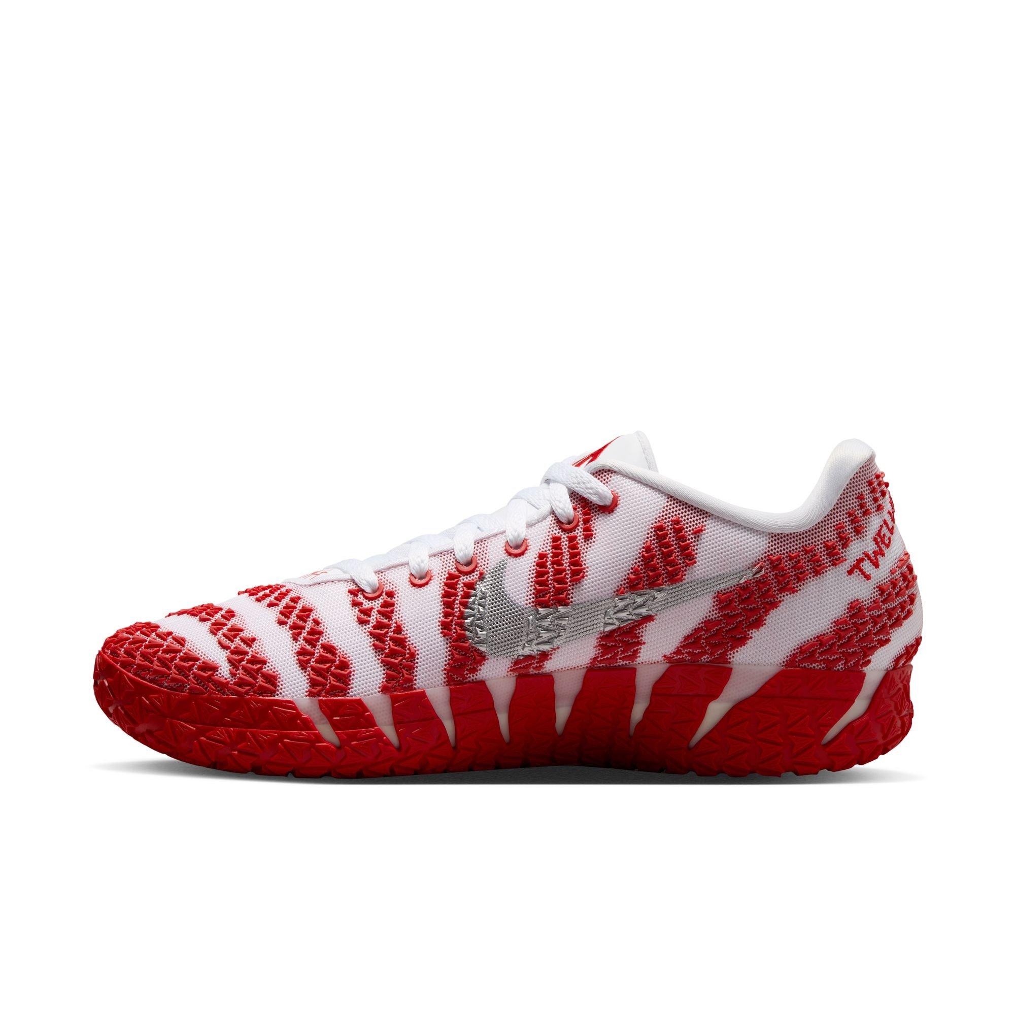Nike Ja 3 "White/Metallic Silver/University Red" Men's Basketball Shoe - RED/WHITE