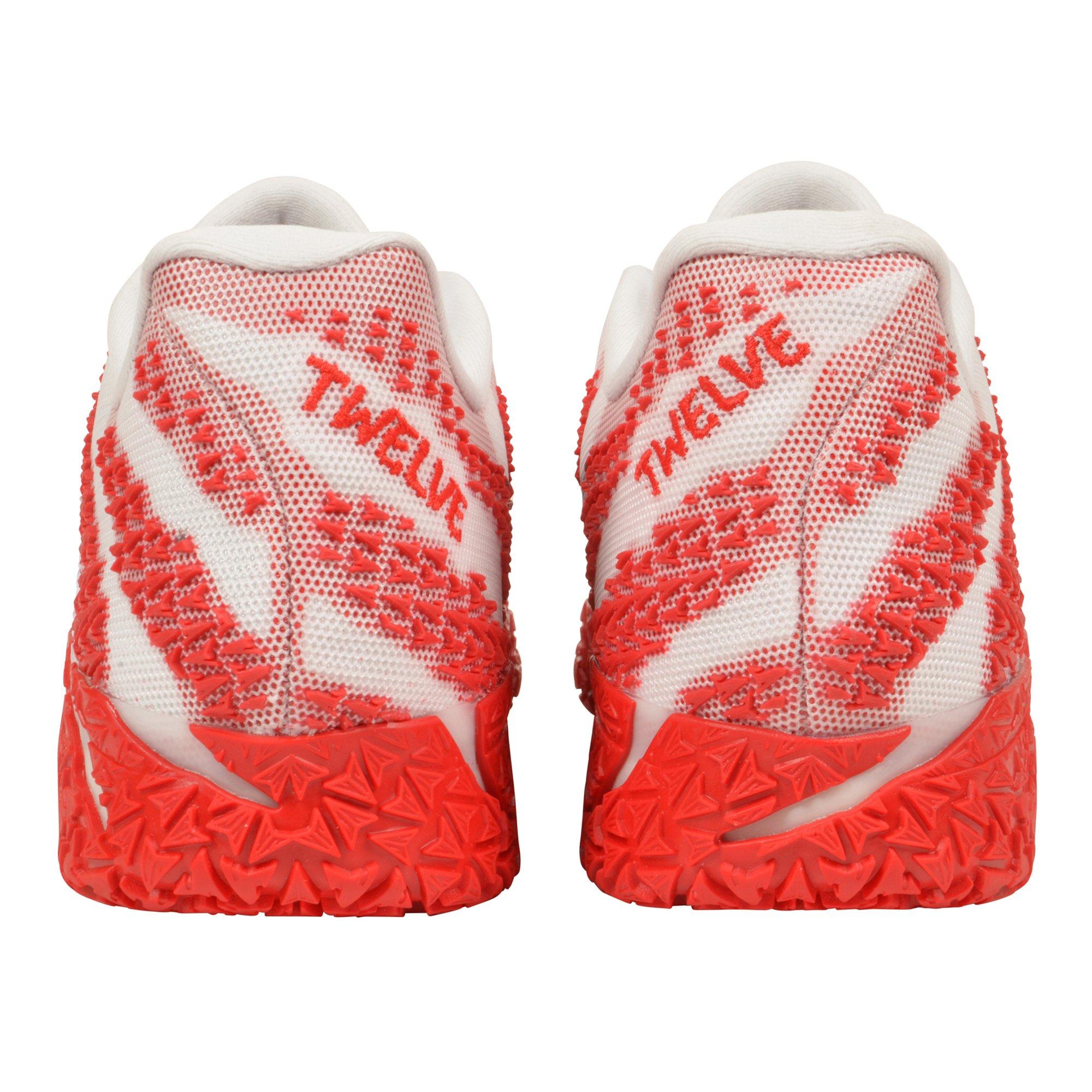Nike Ja 3 "White/Metallic Silver/University Red" Men's Basketball Shoe - RED/WHITE Thumbnail View 6