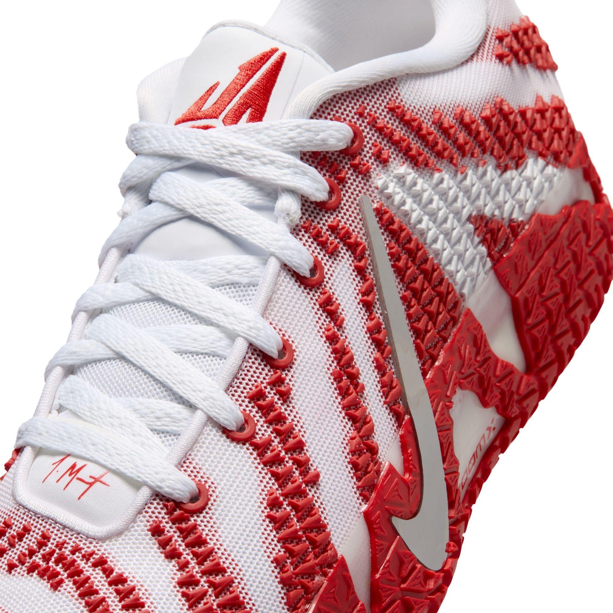 Nike Ja 3 "White/Metallic Silver/University Red" Men's Basketball Shoe - RED/WHITE