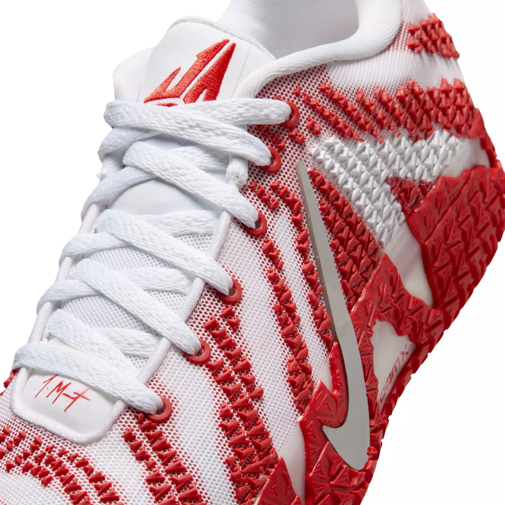 Nike Ja 3 "White/Metallic Silver/University Red" Men's Basketball Shoe - RED/WHITE