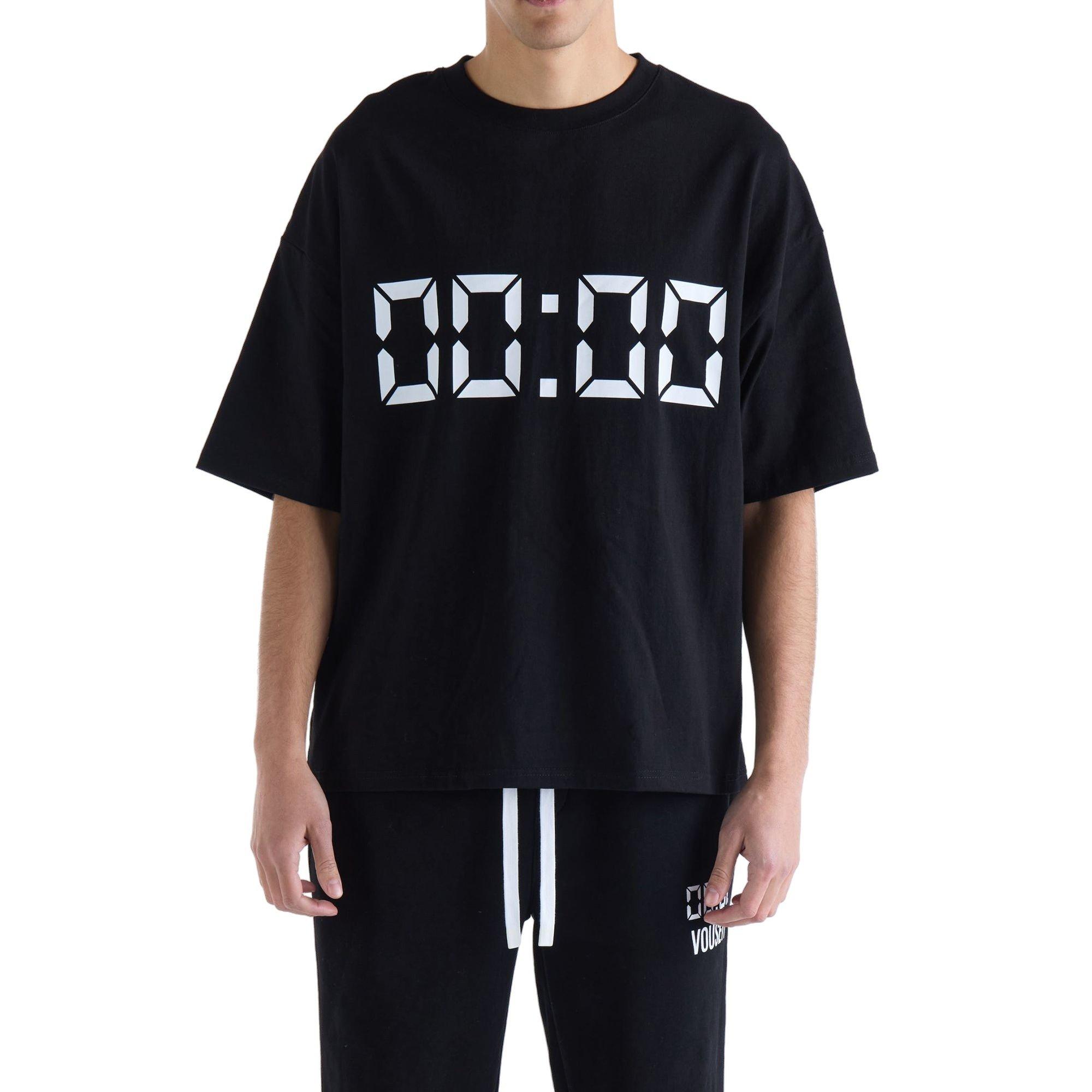 VOUSETI Men's Us Against Time Tee - Black - BLACK Thumbnail View 2