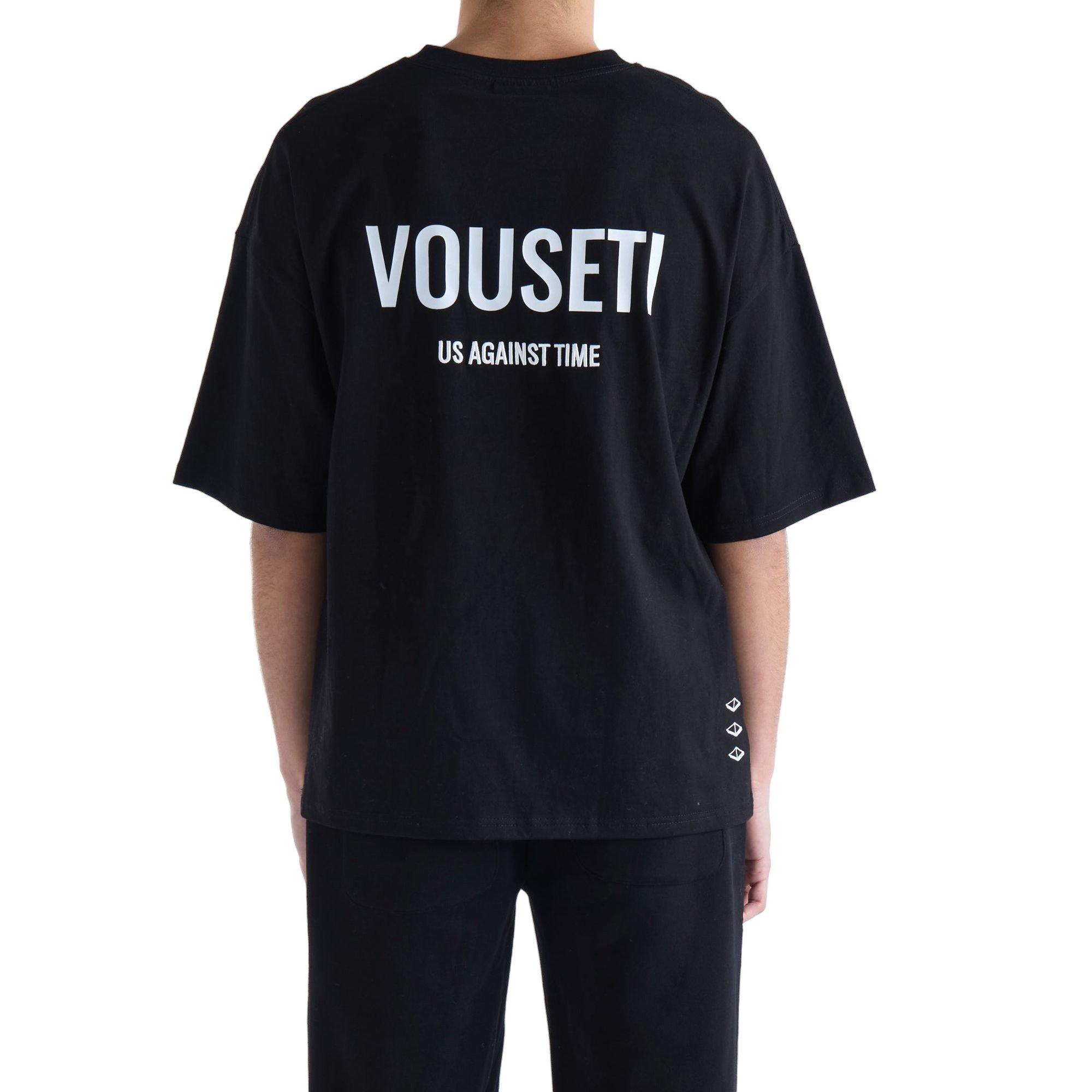 VOUSETI Men's Us Against Time Tee - Black - BLACK Thumbnail View 2