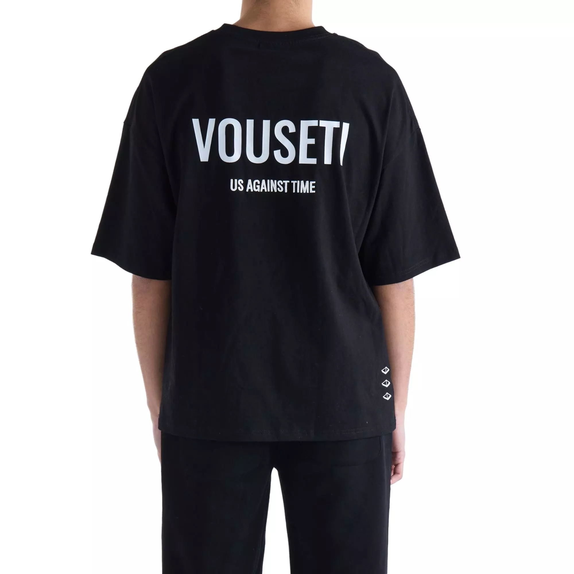 VOUSETI Men's Us Against Time Tee - Black - BLACK