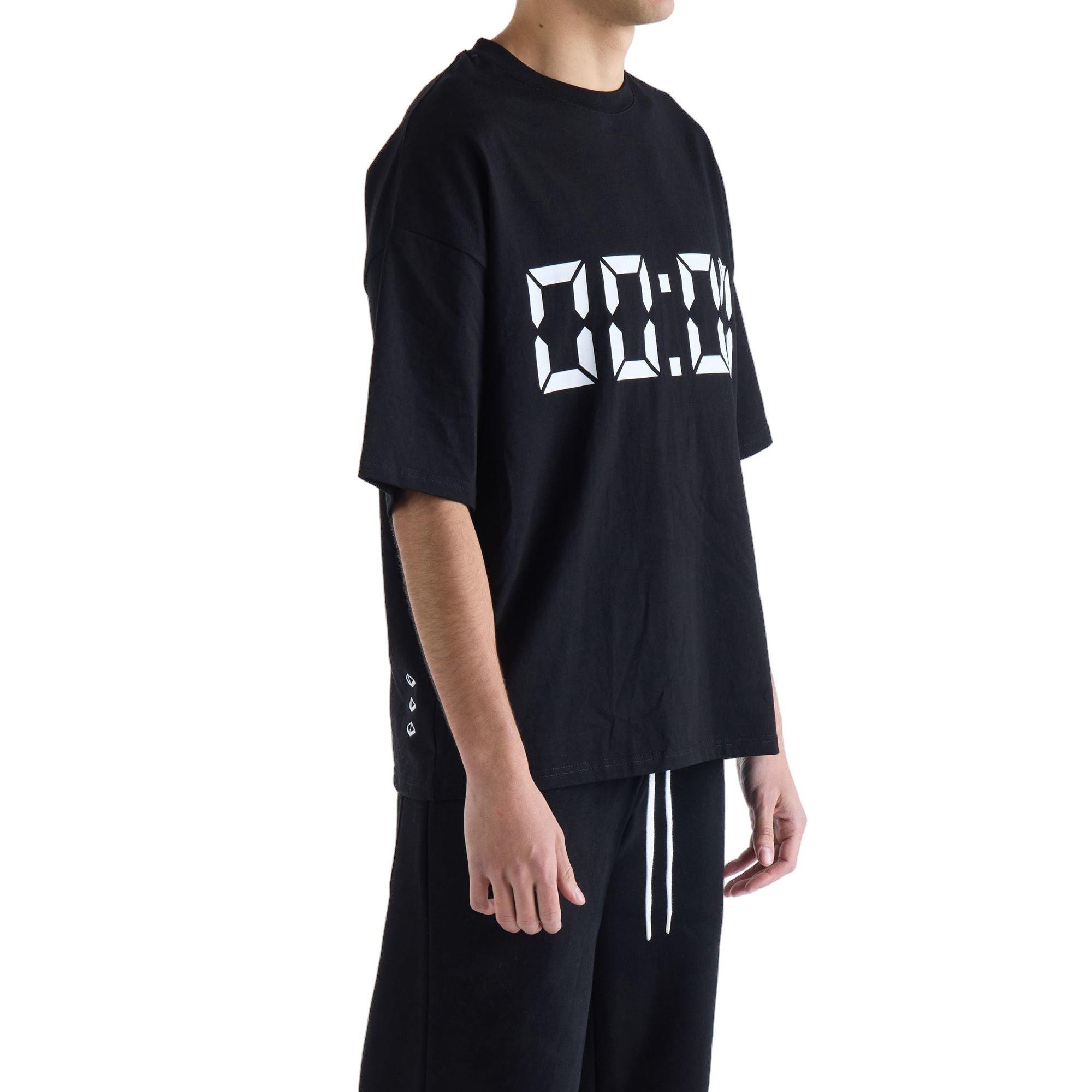 VOUSETI Men's Us Against Time Tee - Black - BLACK Thumbnail View 3