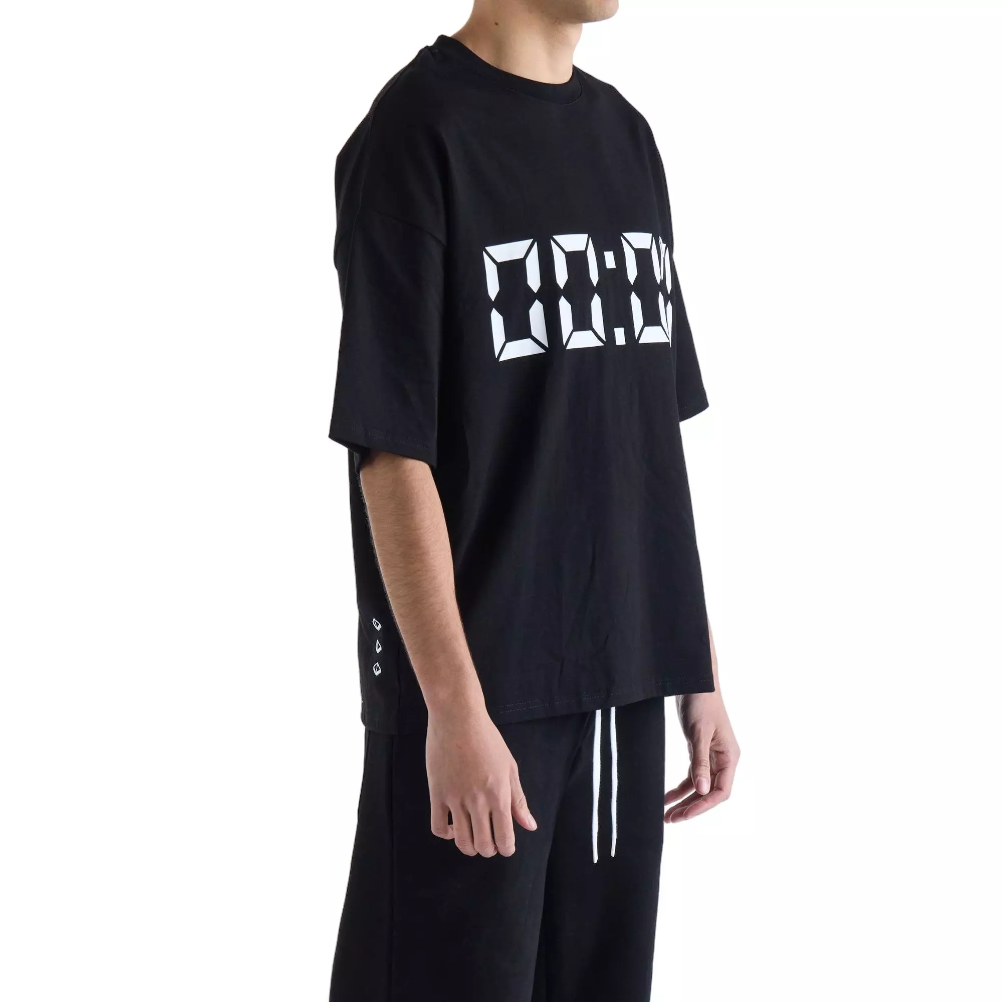 VOUSETI Men's Us Against Time Tee - Black - BLACK