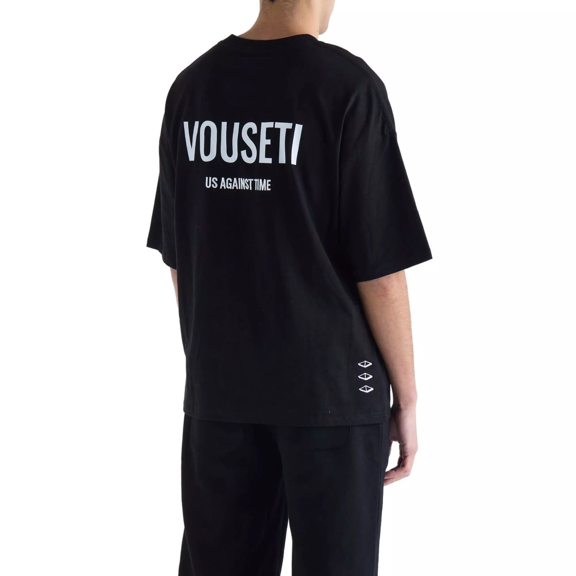 VOUSETI Men's Us Against Time Tee - Black - BLACK