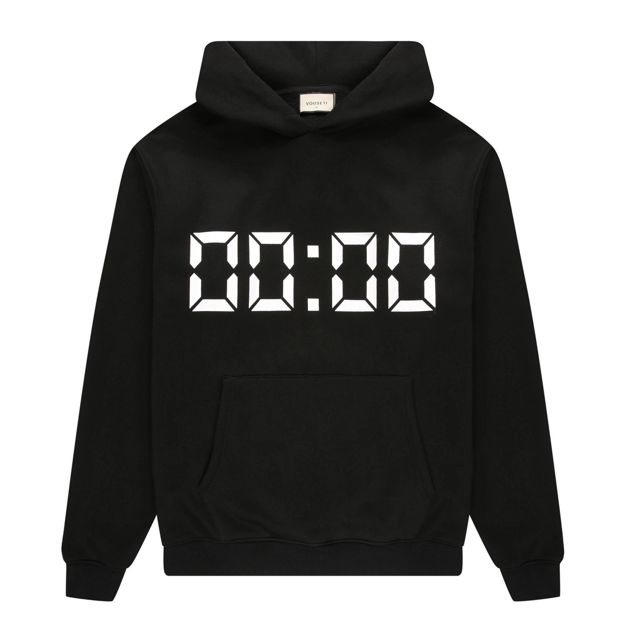 VOUSETI Men's Us Against Time Hoodie - Black - BLACK Thumbnail View 6