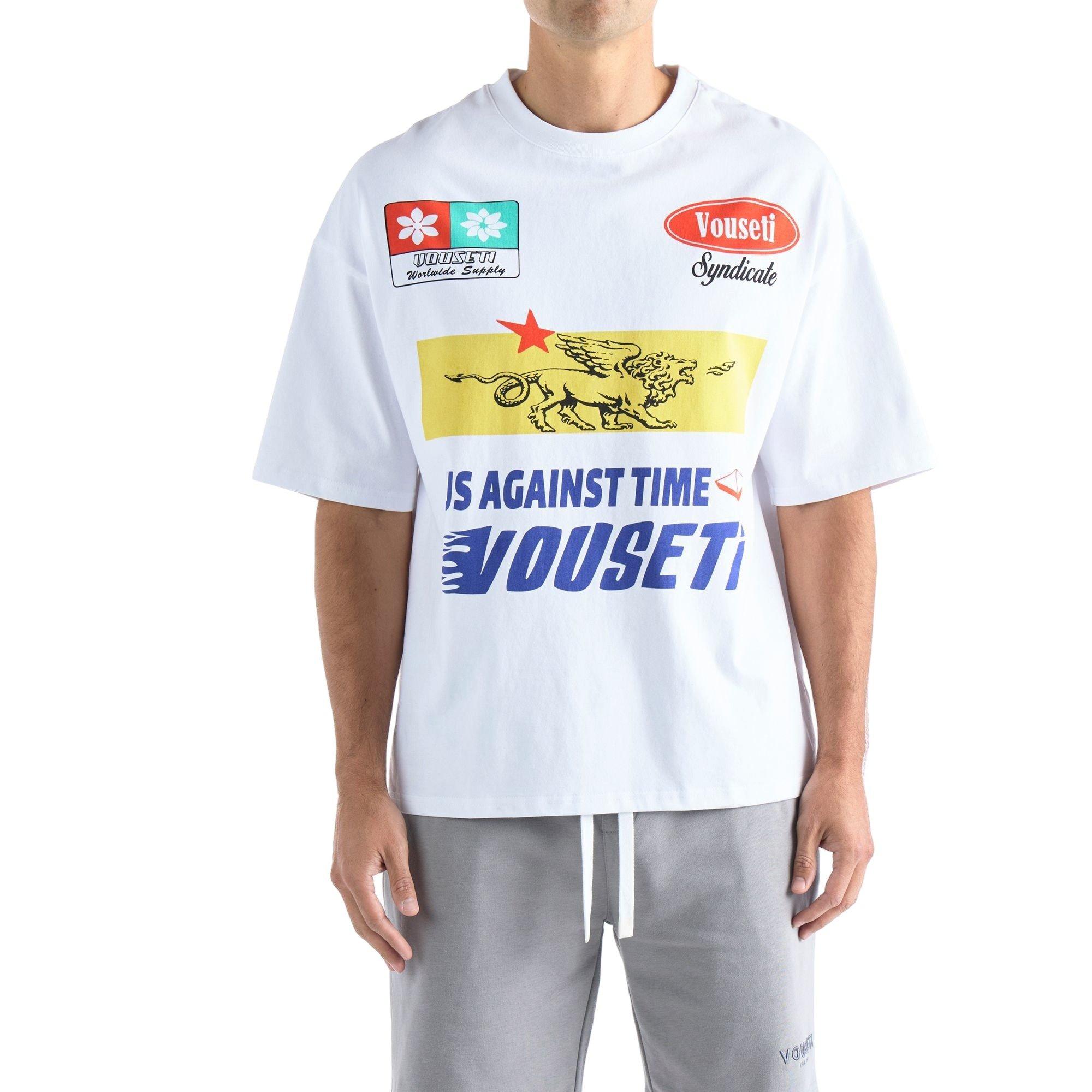 VOUSETI Men's Fast Tee - White - WHITE Thumbnail View 1