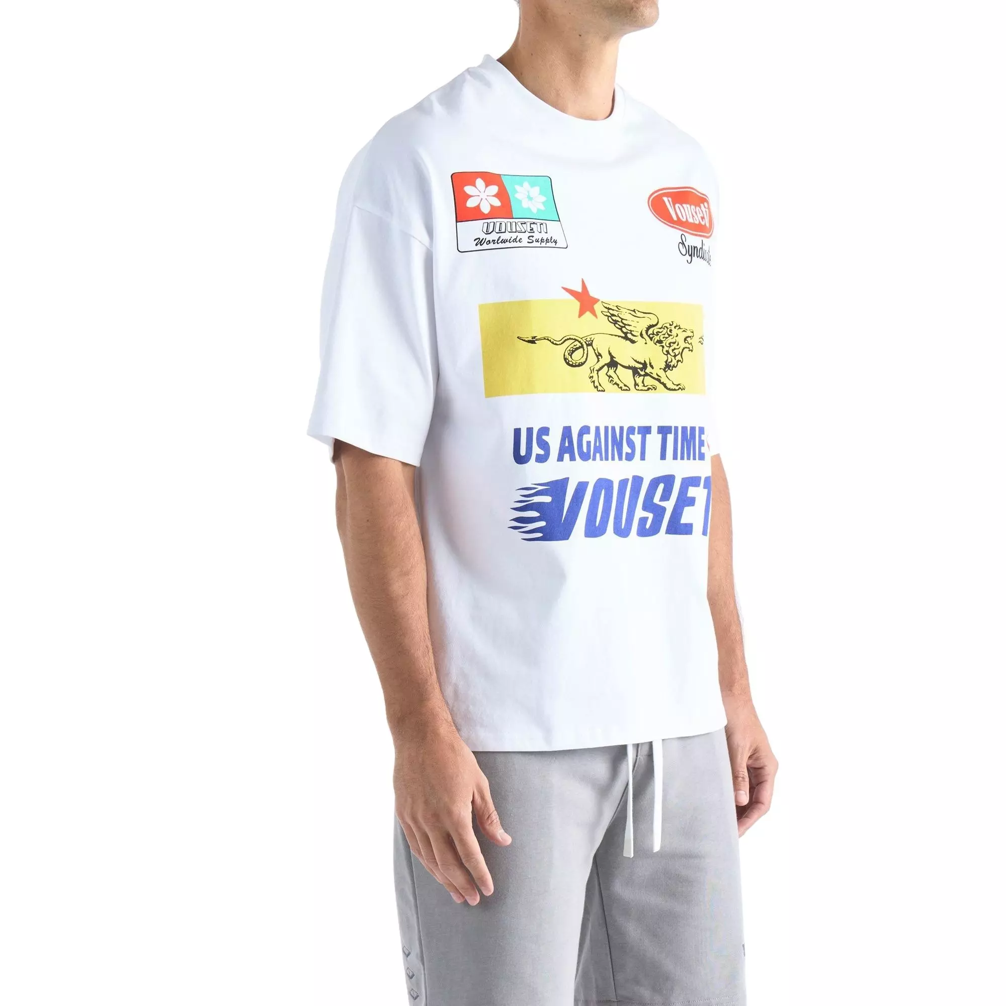 VOUSETI Men's Fast Tee - White - WHITE