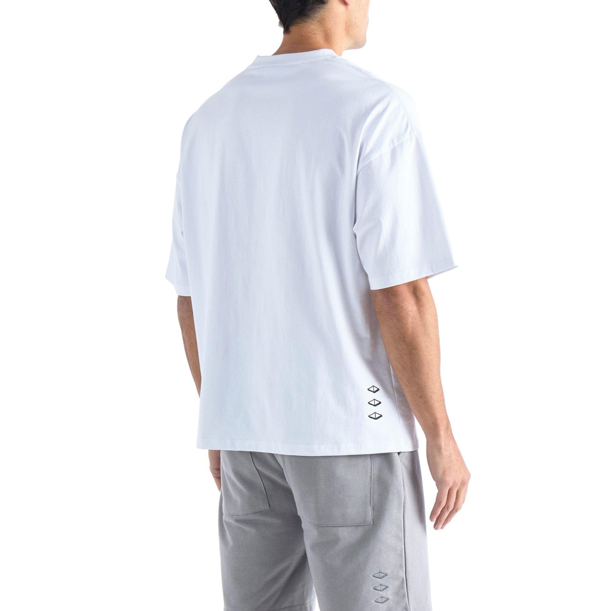 VOUSETI Men's Fast Tee - White - WHITE Thumbnail View 4