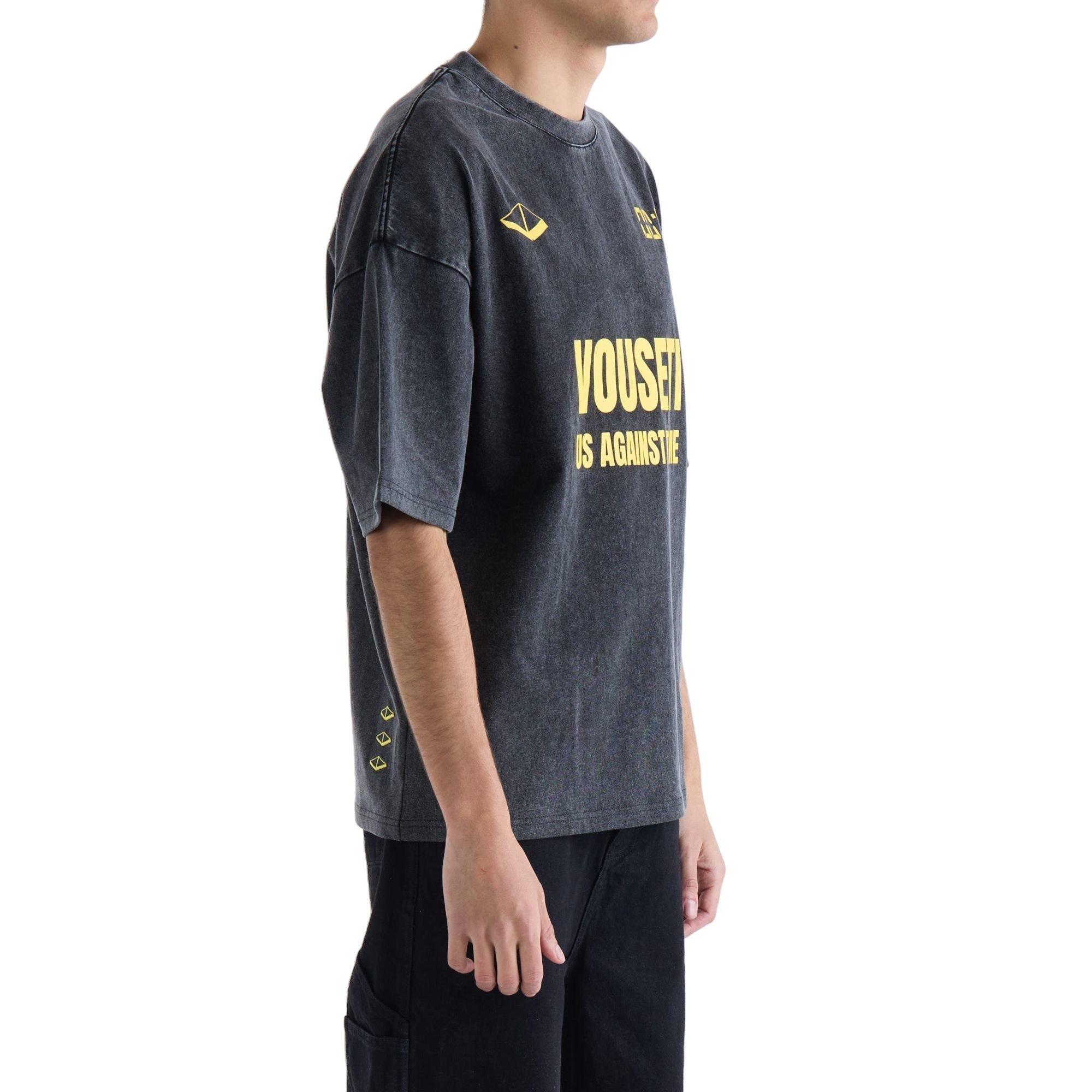 VOUSETI Men's Believe Tee - Black - BLACK Thumbnail View 3