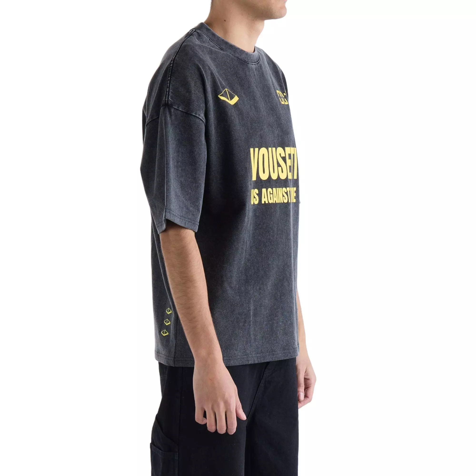 VOUSETI Men's Believe Tee - Black - BLACK