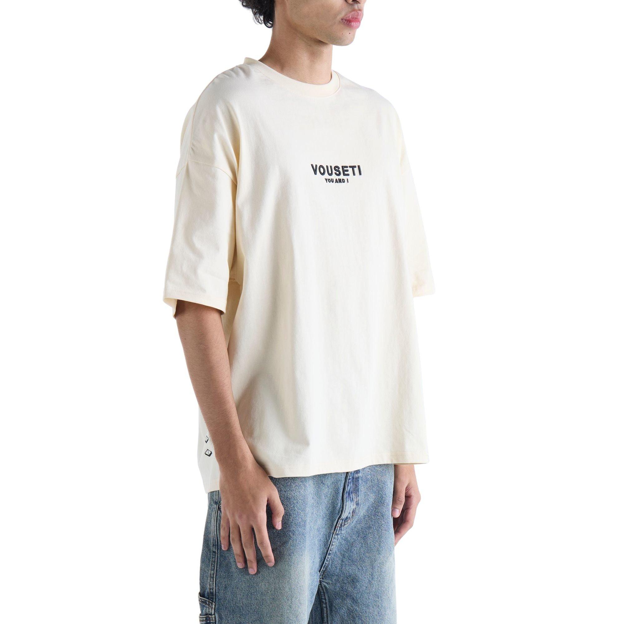 VOUSETI Men's OG Tee - Natural - CREAM Thumbnail View 3